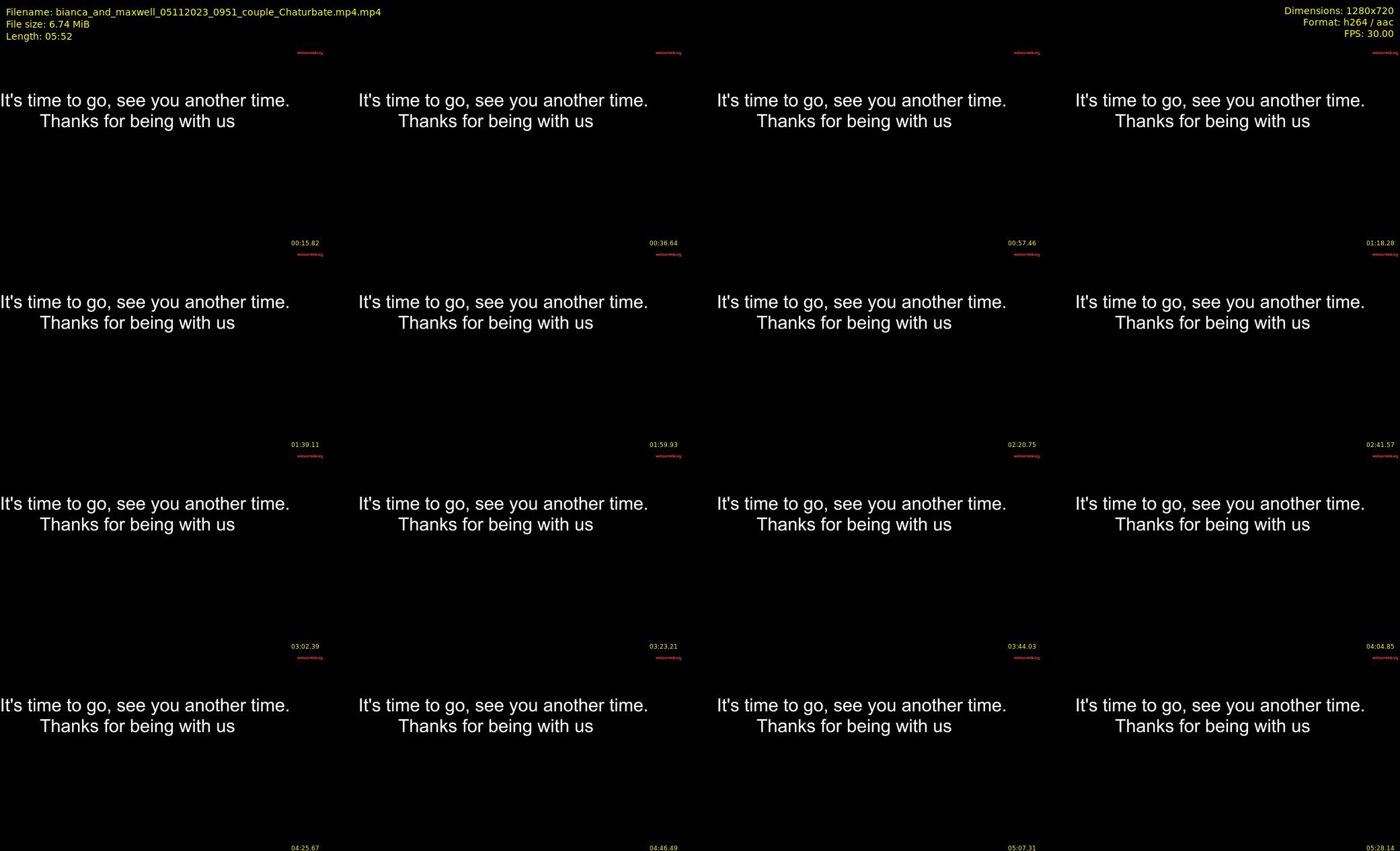 bianca_and_maxwell — 6 minute Chaturbate couple cam show recording, 720p, Nov 5, 2023
