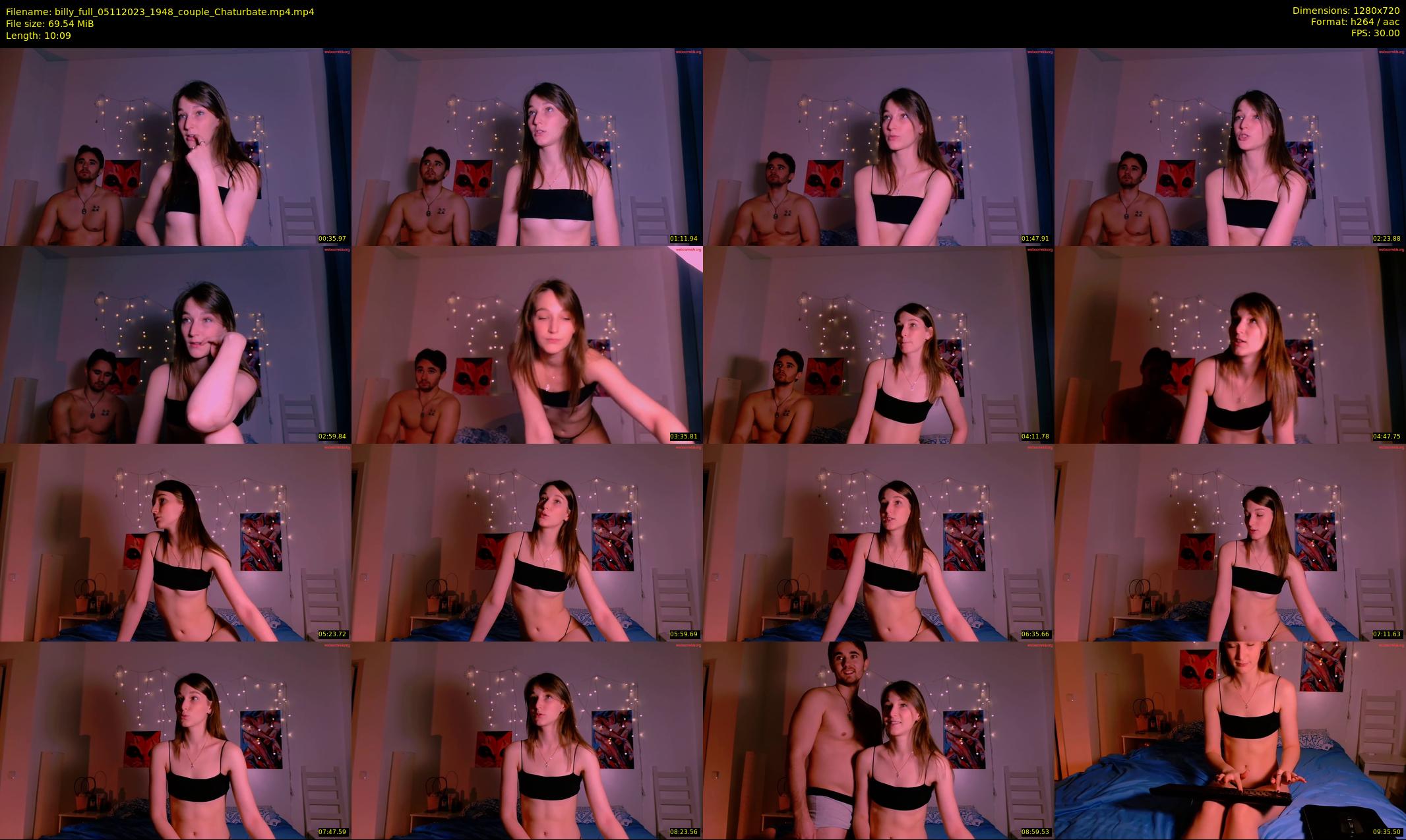 billy_full — 11 minute Chaturbate couple cam show recording, 720p, Nov 5, 2023