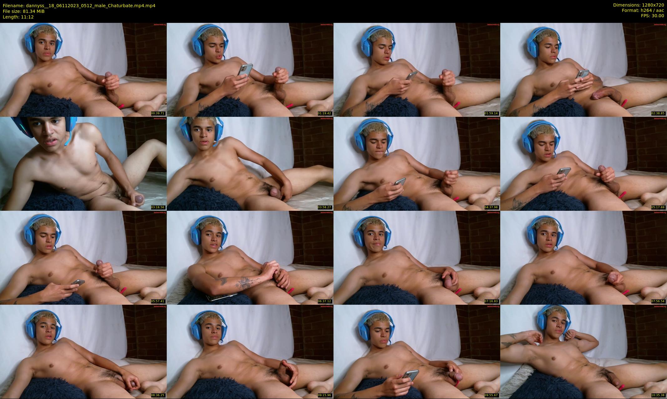 dannyss__18 — 12 minute Chaturbate male cam show recording, 720p, Nov 6, 2023
