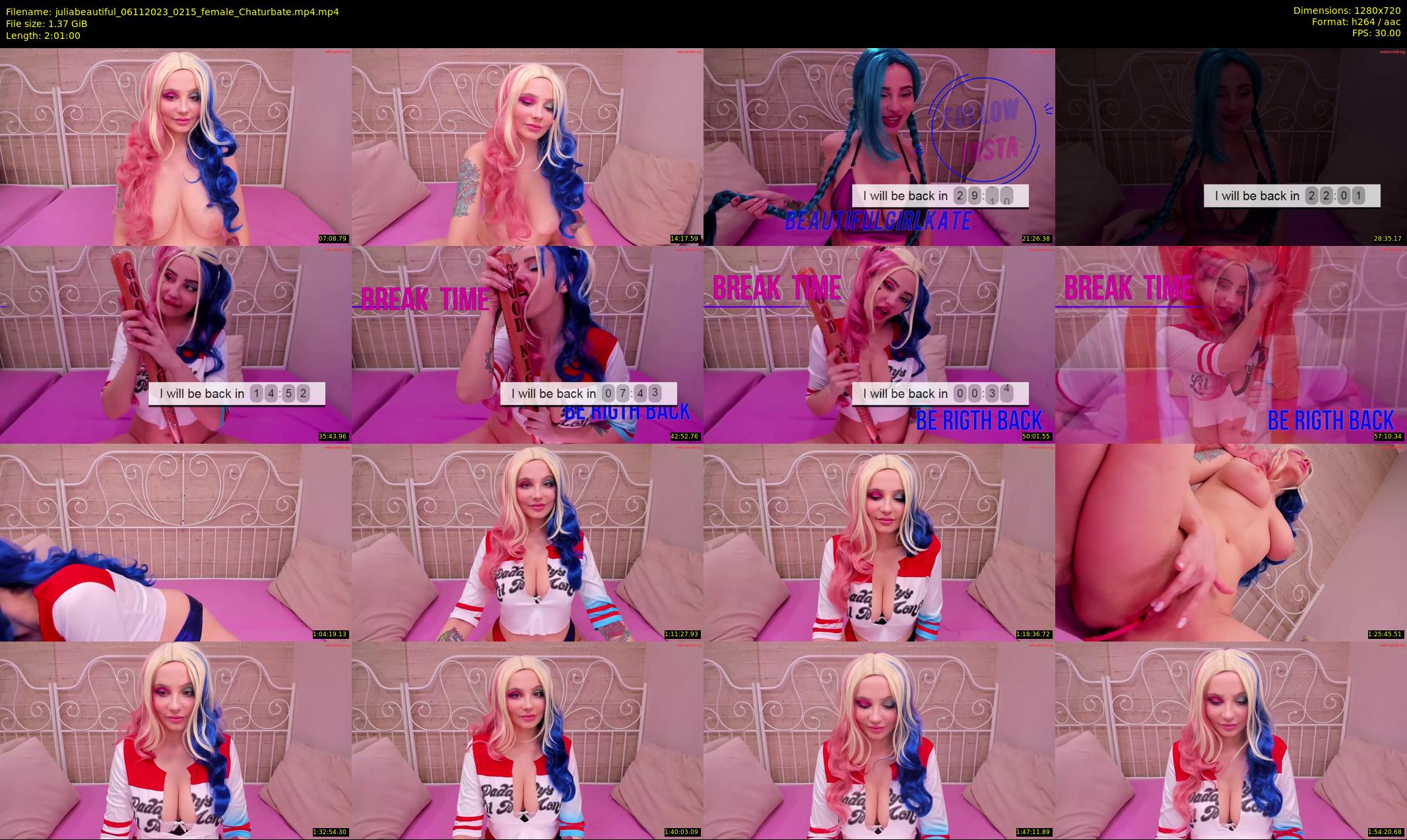 juliabeautiful — 121 minute Chaturbate female cam show recording, 720p, Nov 6, 2023