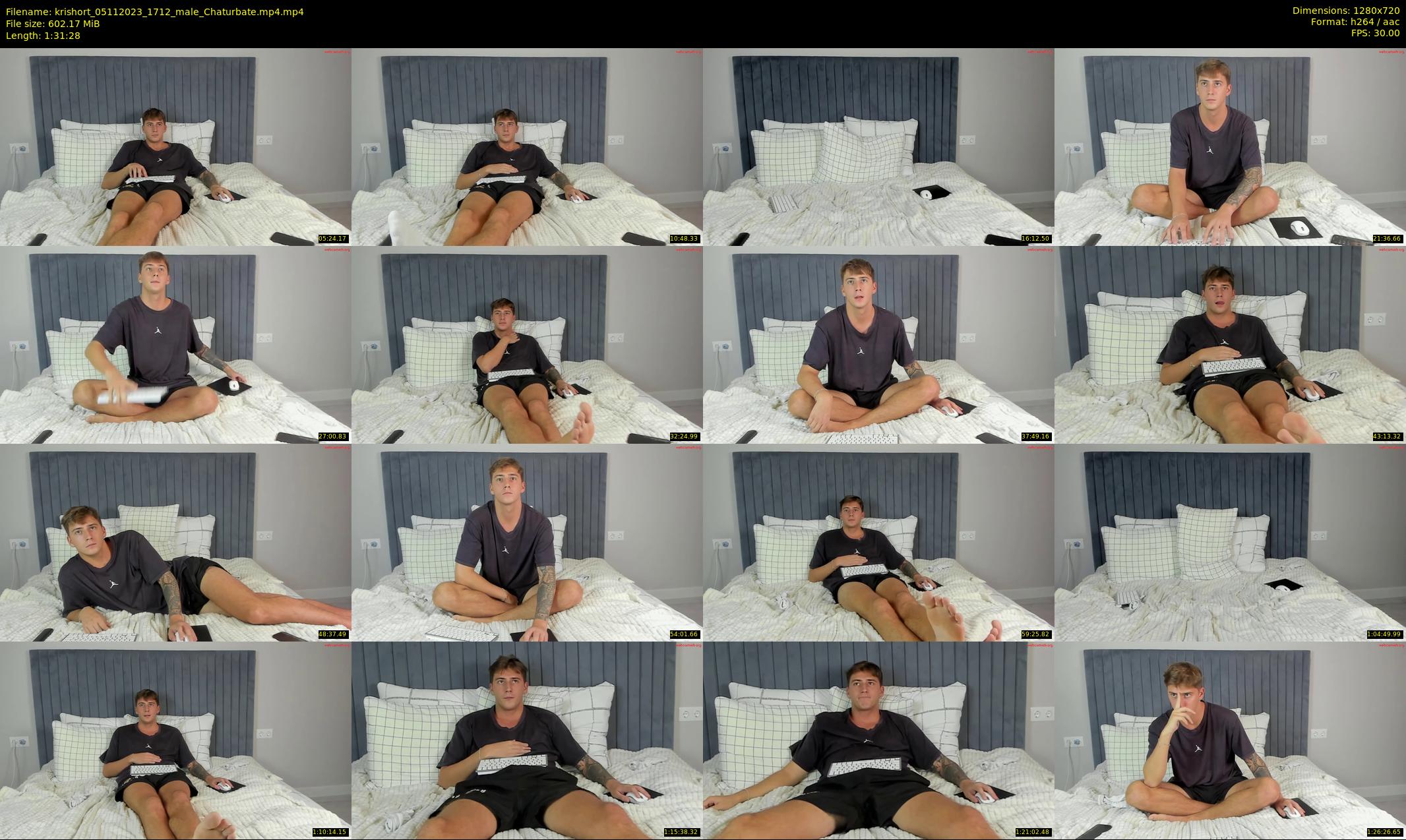 krishort — 92 minute Chaturbate male cam show recording, 720p, Nov 5, 2023