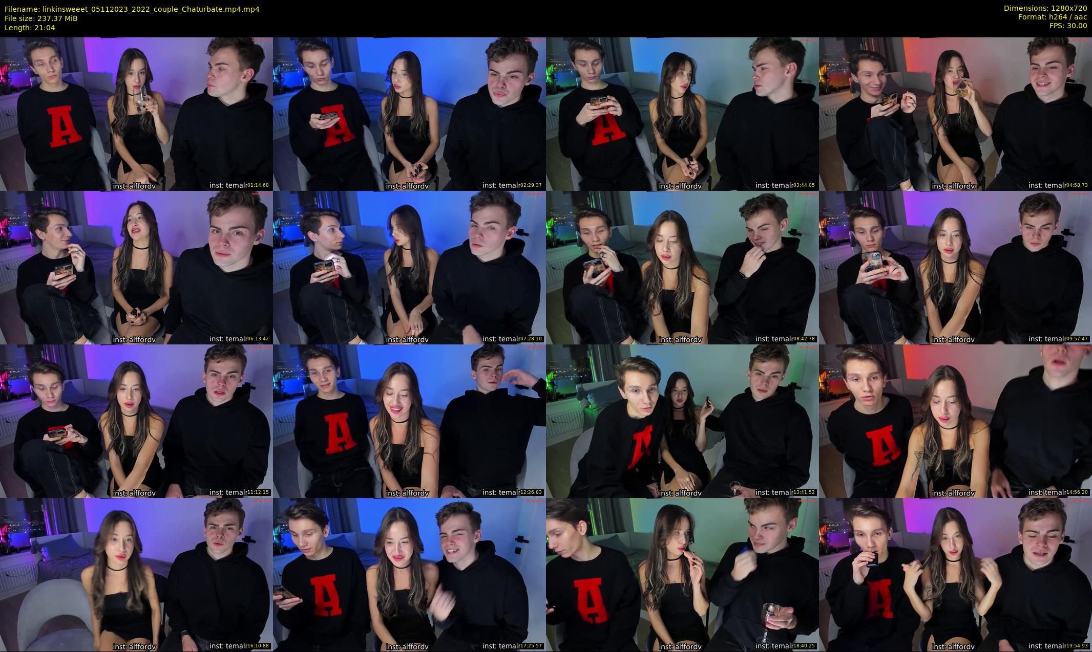 linkinsweeet — 22 minute Chaturbate couple cam show recording, 720p, Nov 5, 2023