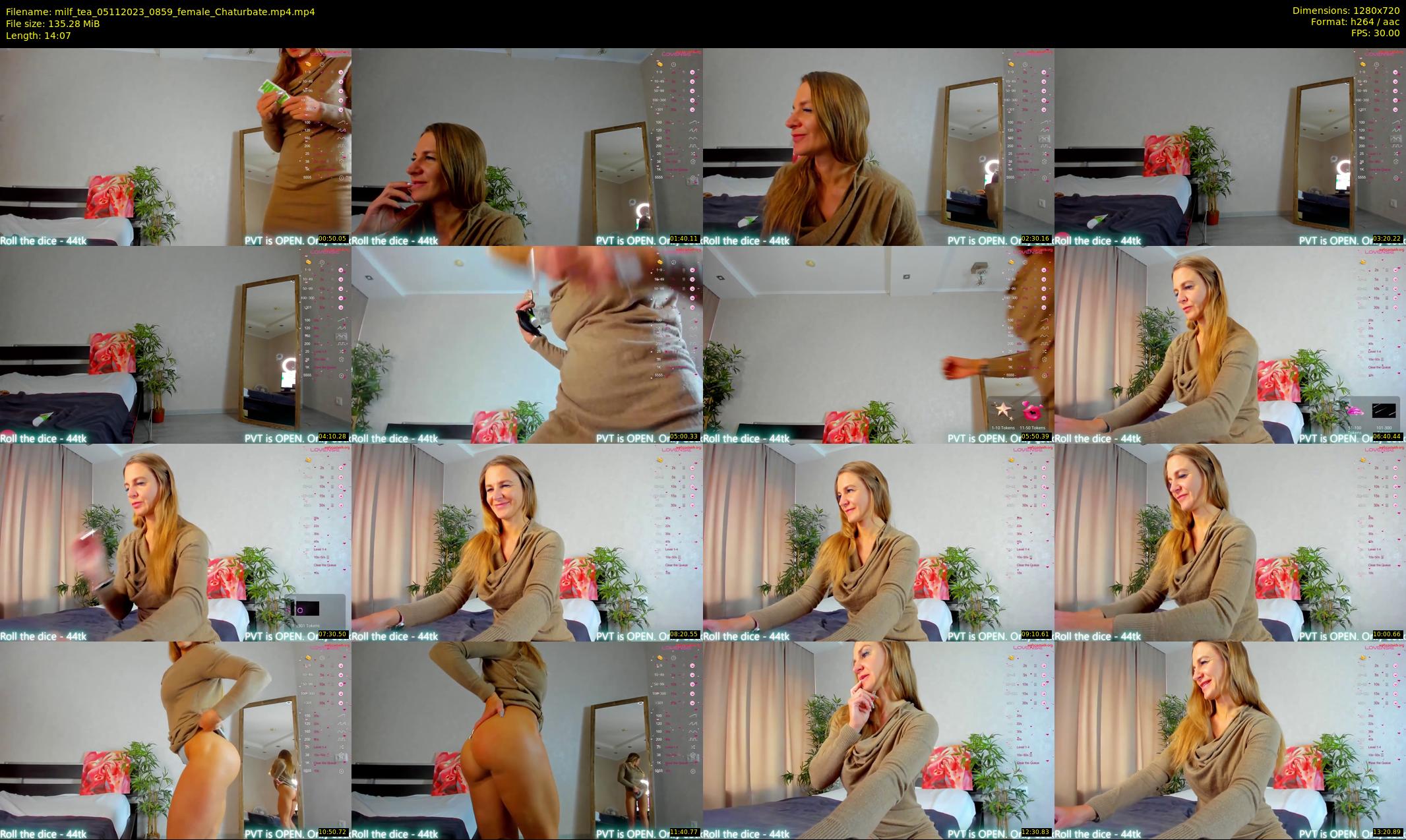 milf_tea — 15 minute Chaturbate female cam show recording, 720p, Nov 5, 2023