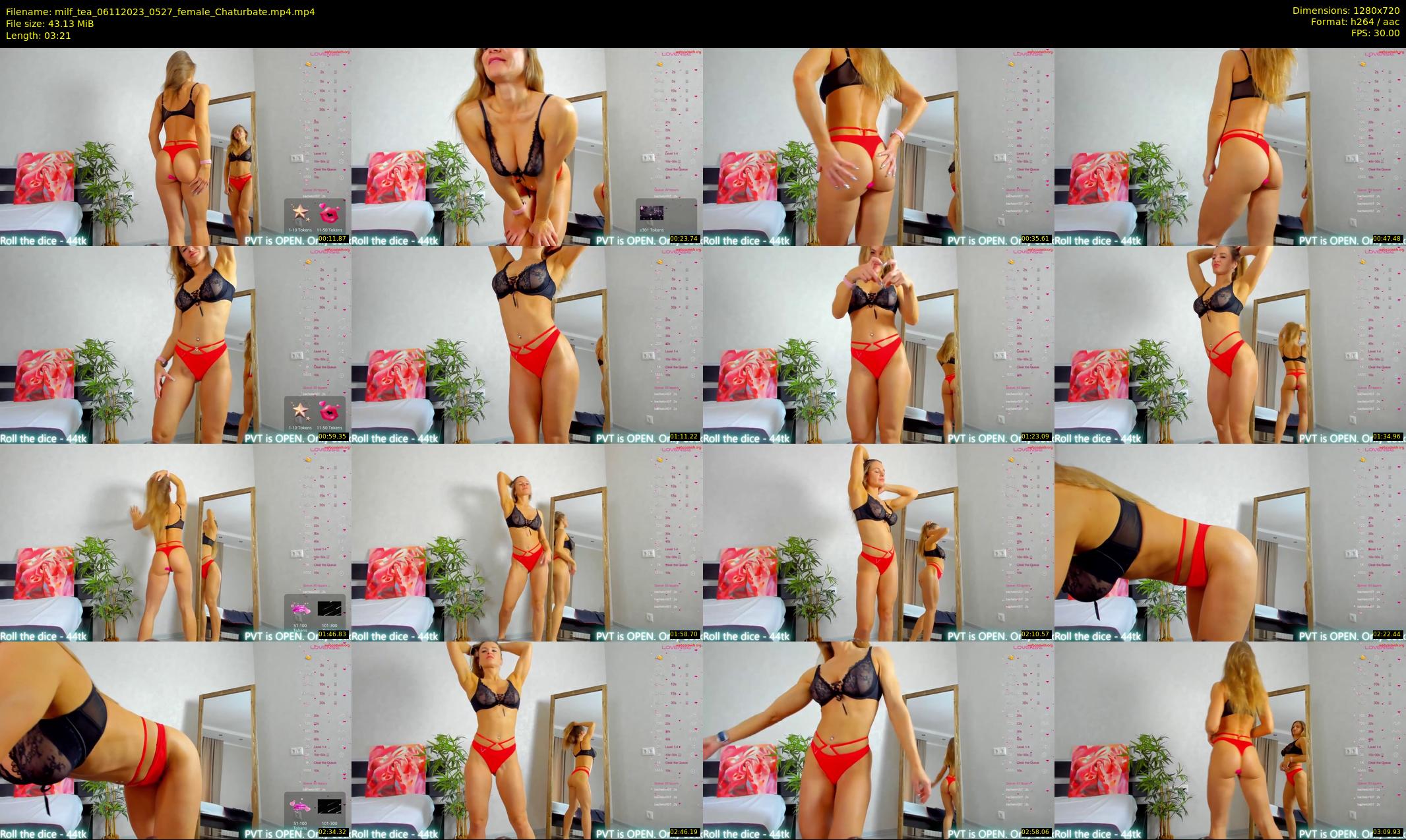 milf_tea — 4 minute Chaturbate female cam show recording, 720p, Nov 6, 2023
