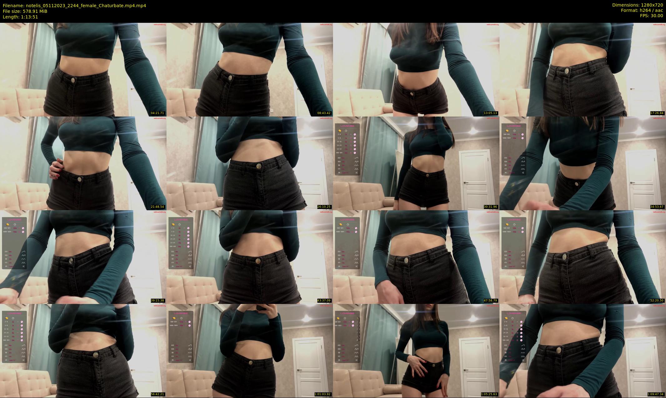 notelis — 74 minute Chaturbate female cam show recording, 720p, Nov 5, 2023