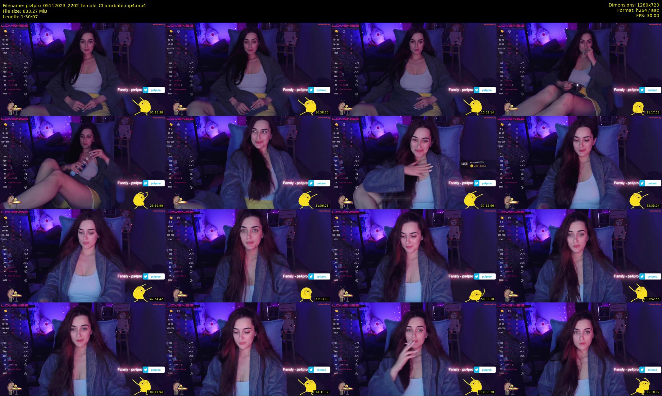 ps4pro — 91 minute Chaturbate female cam show recording, 720p, Nov 5, 2023