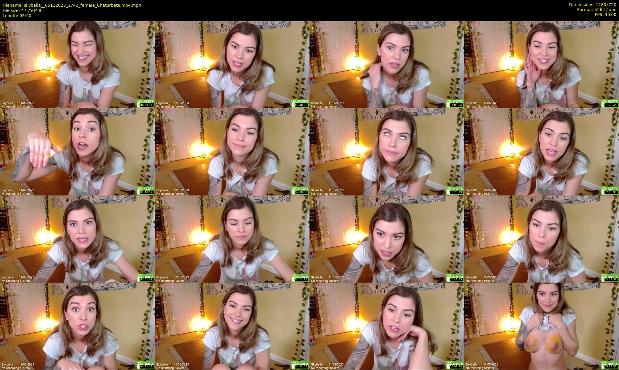 skybella_ — 6 minute Chaturbate female cam show recording, 720p, Nov 5, 2023