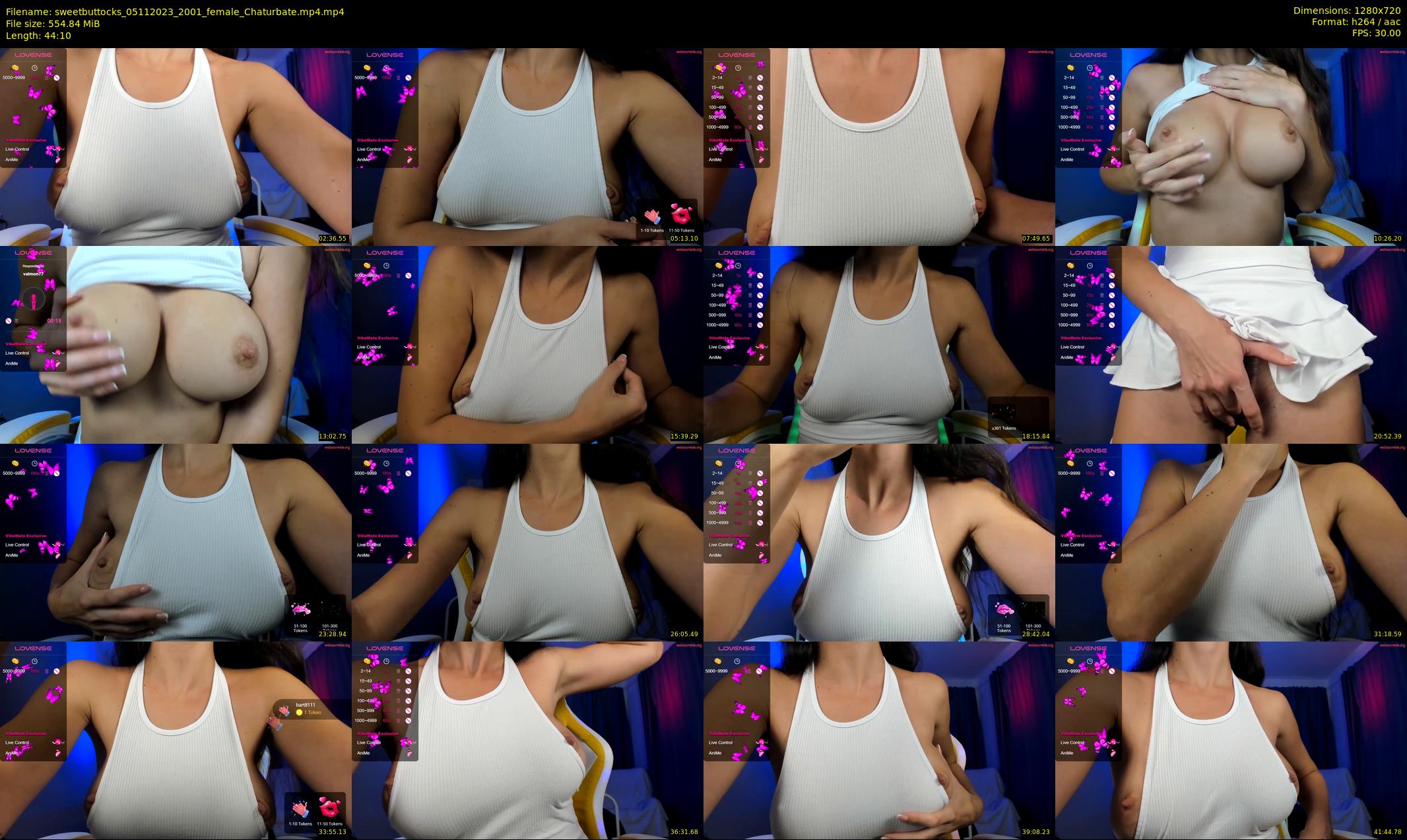 sweetbuttocks — 45 minute Chaturbate female cam show recording, 720p, Nov 5, 2023