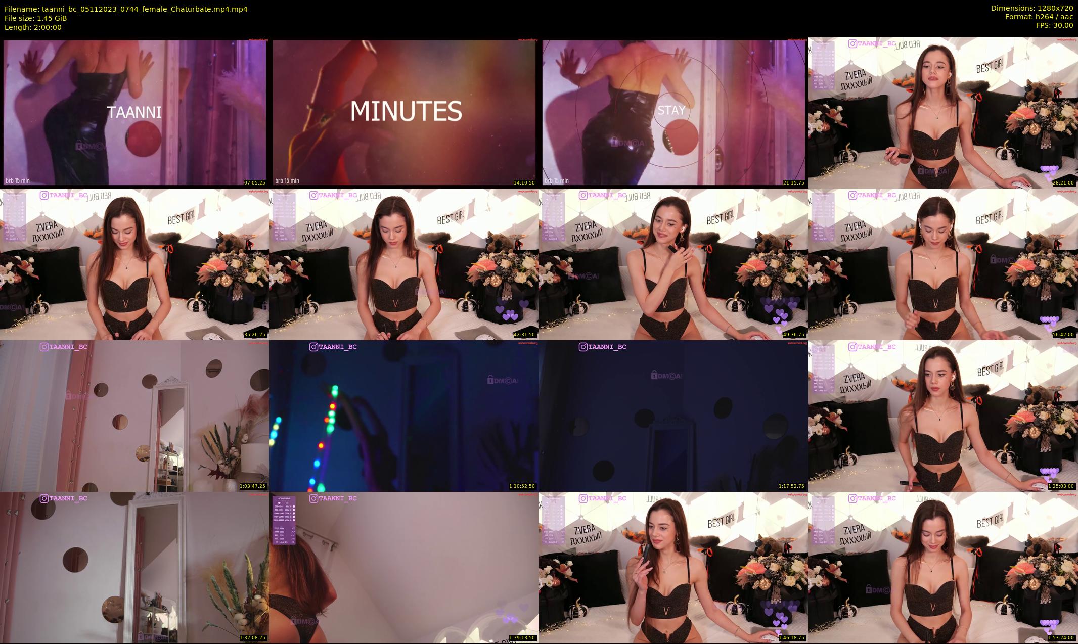 taanni_bc — 120 minute Chaturbate female cam show recording, 720p, Nov 5, 2023