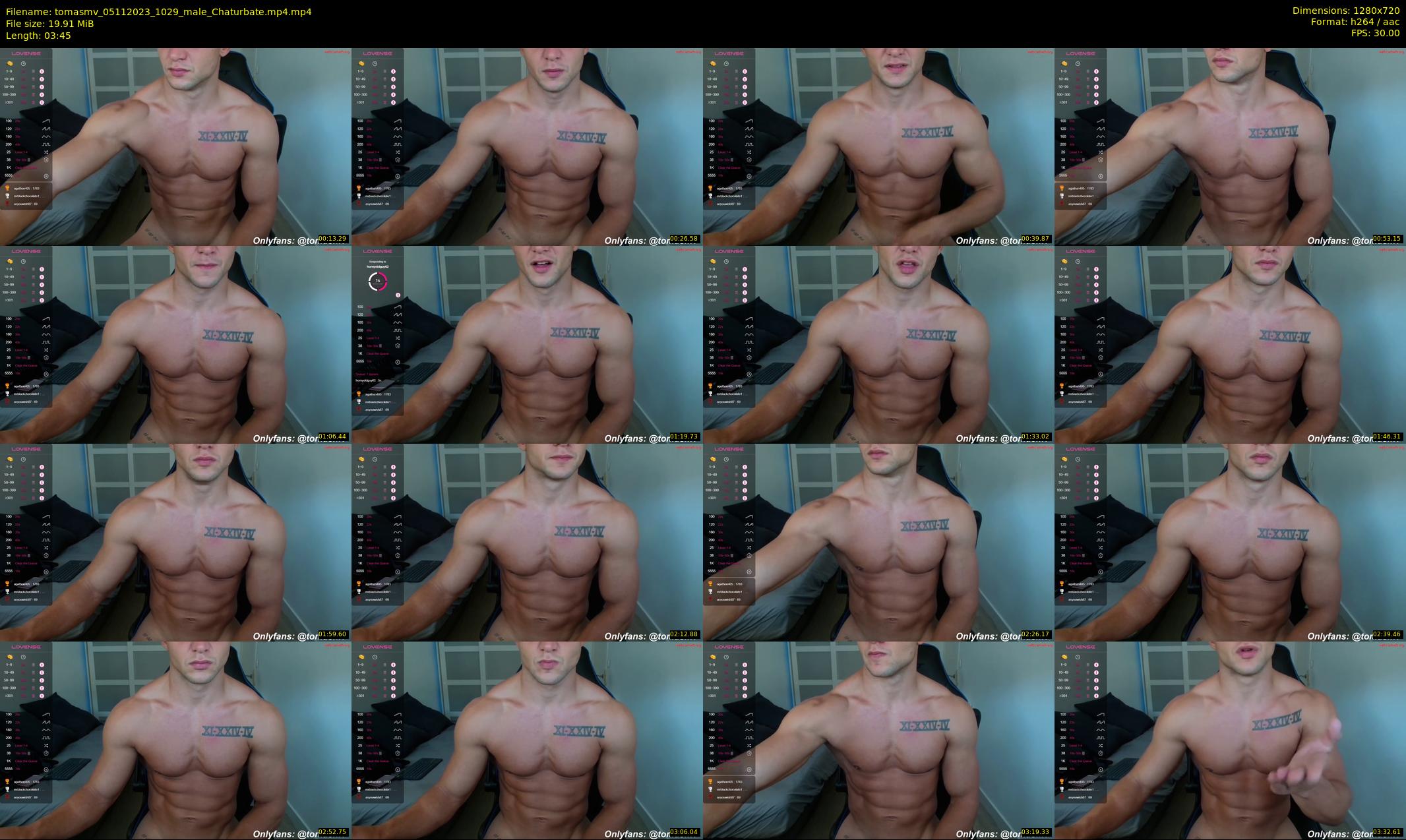 tomasmv — 4 minute Chaturbate male cam show recording, 720p, Nov 5, 2023