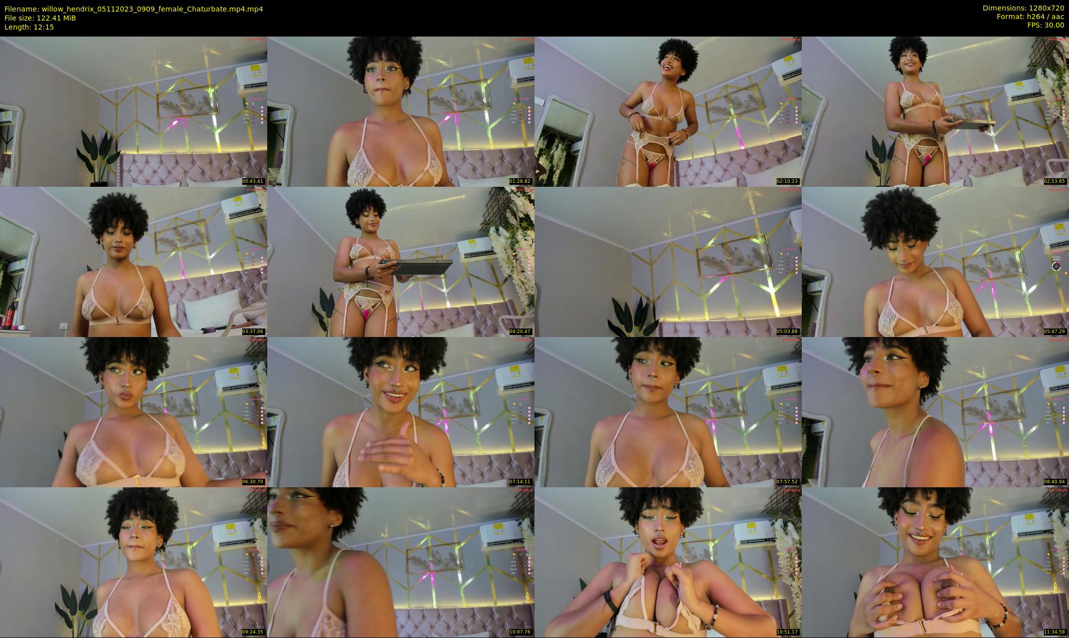 willow_hendrix — 13 minute Chaturbate female cam show recording, 720p, Nov 5, 2023