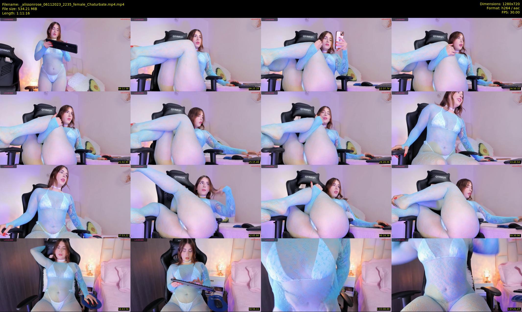 _alissonrose — 72 minute Chaturbate female cam show recording, 720p, Nov 6, 2023