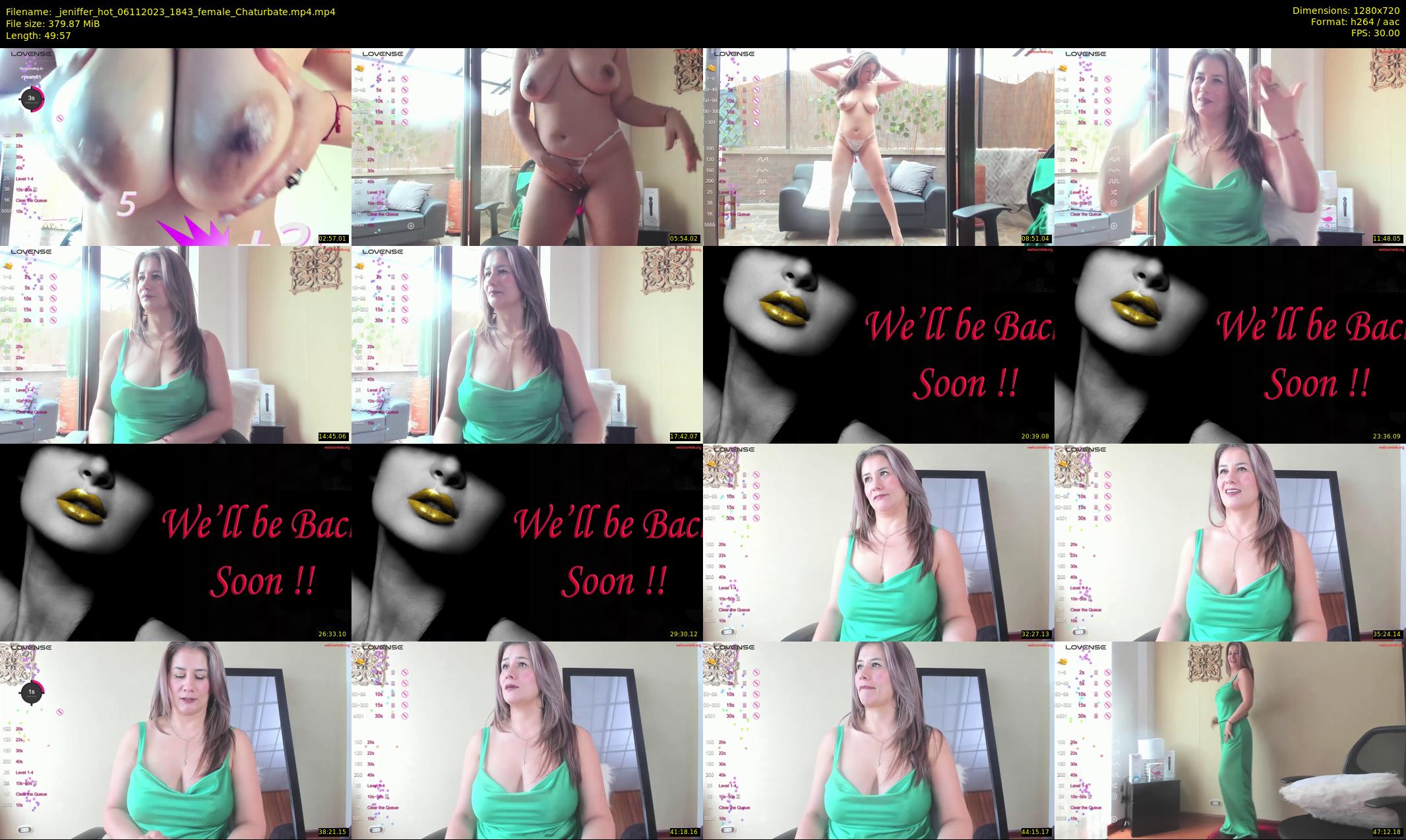 _jeniffer_hot — 50 minute Chaturbate female cam show recording, 720p, Nov 6, 2023