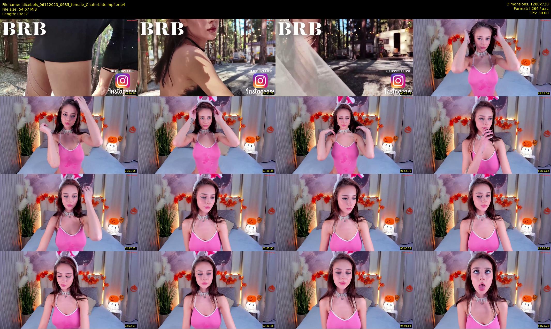 alicebels — 5 minute Chaturbate female cam show recording, 720p, Nov 6, 2023