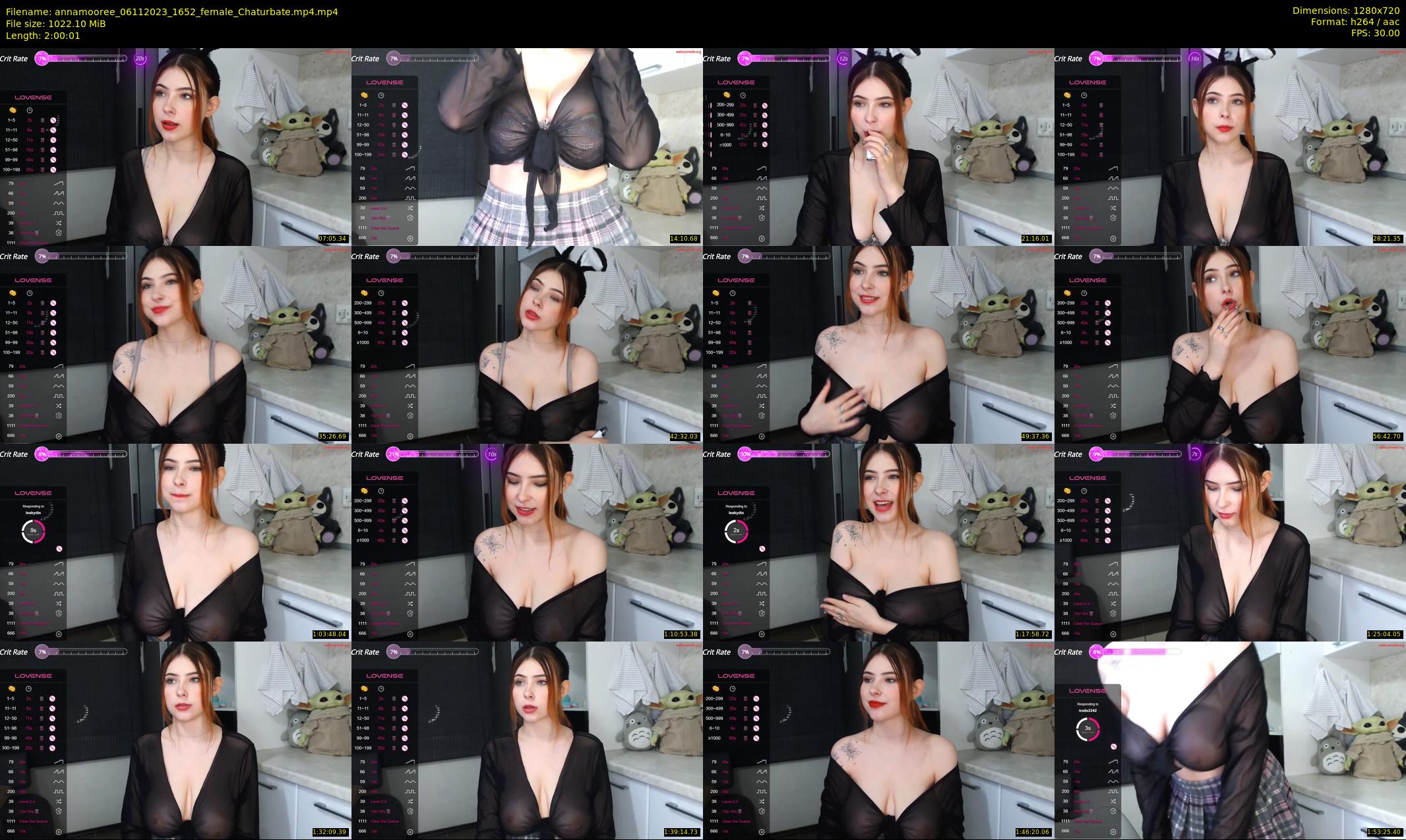 annamooree — 121 minute Chaturbate female cam show recording, 720p, Nov 6, 2023