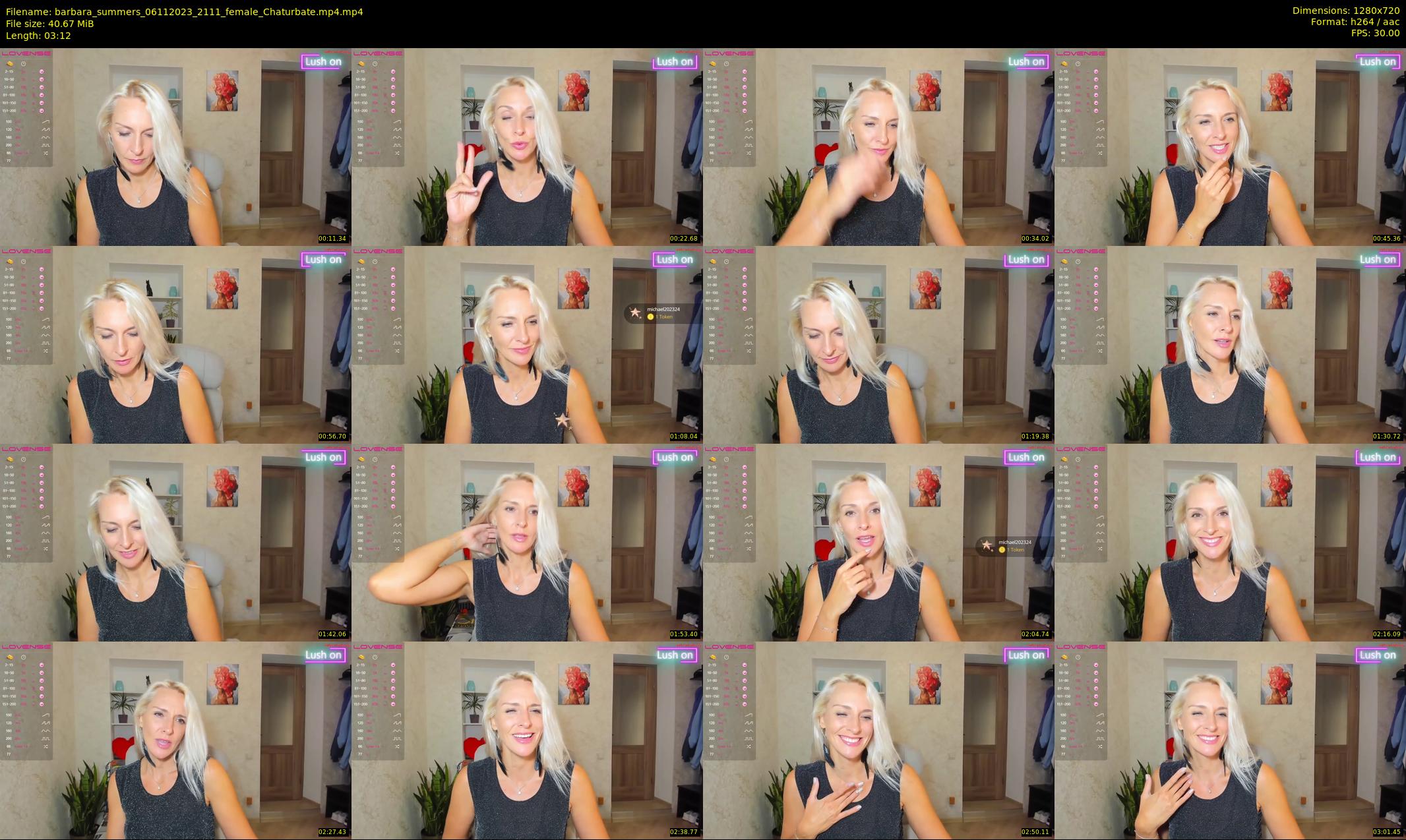 barbara_summers — 4 minute Chaturbate female cam show recording, 720p, Nov 6, 2023