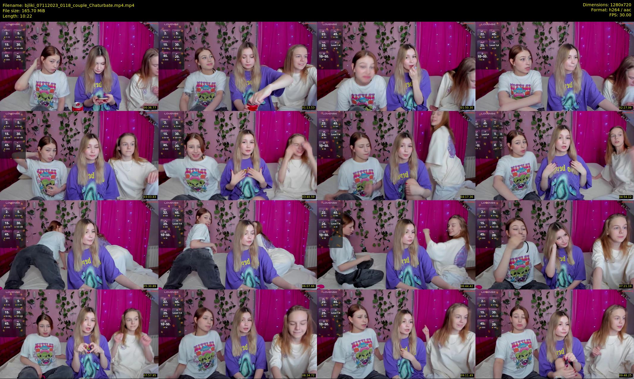 bjliki — 11 minute Chaturbate couple cam show recording, 720p, Nov 7, 2023