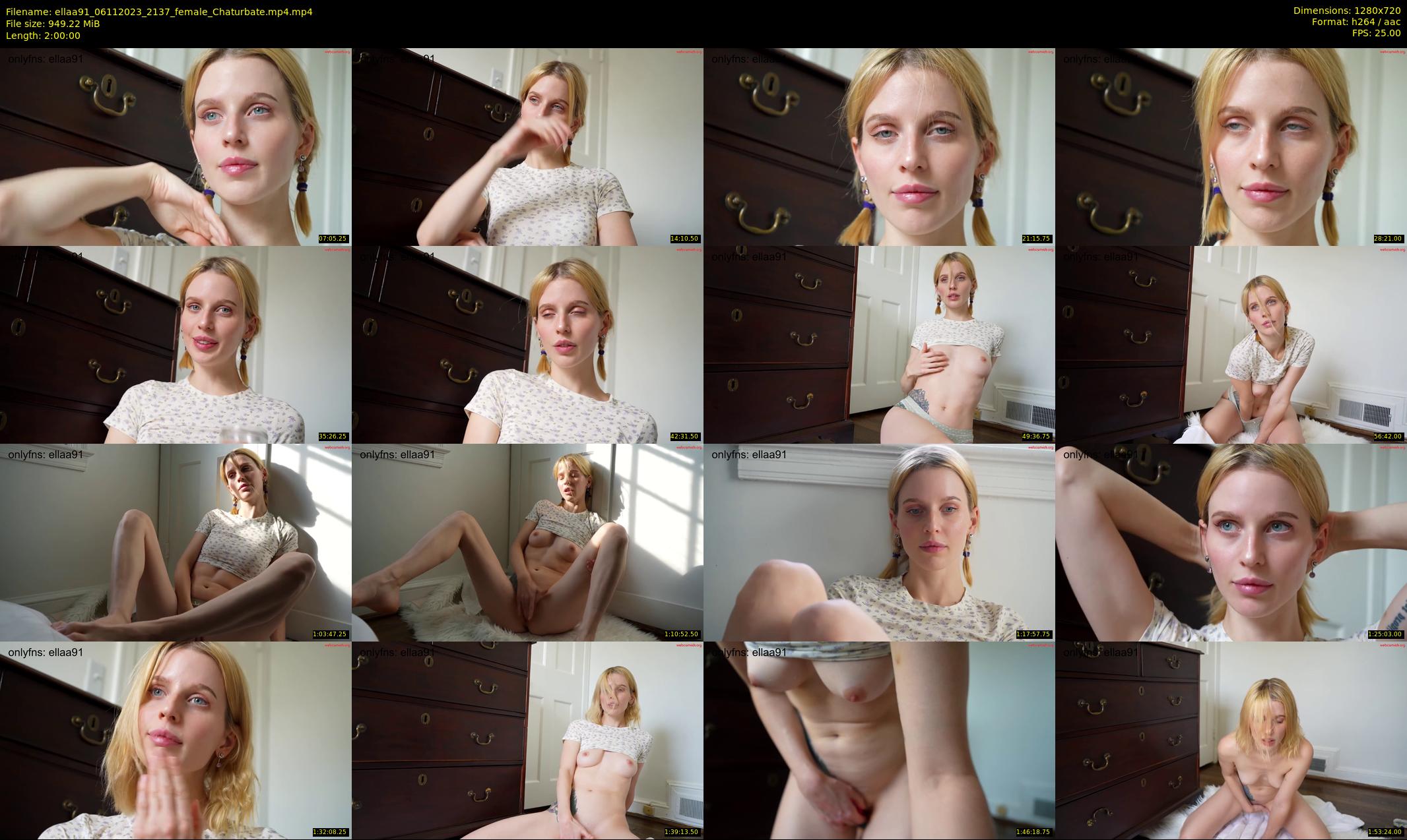 ellaa91 — 120 minute Chaturbate female cam show recording, 720p, Nov 6, 2023