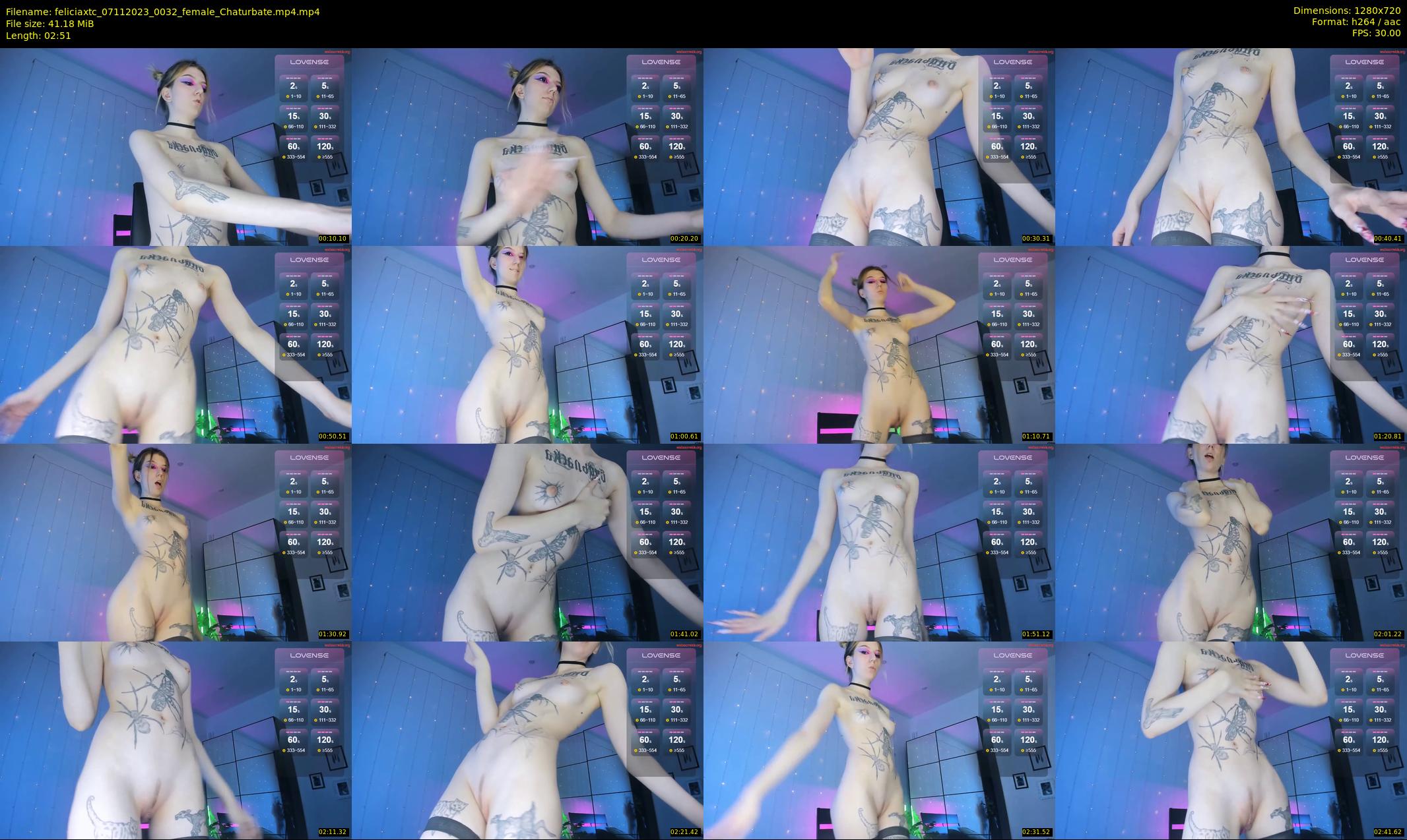 feliciaxtc — 3 minute Chaturbate female cam show recording, 720p, Nov 7, 2023
