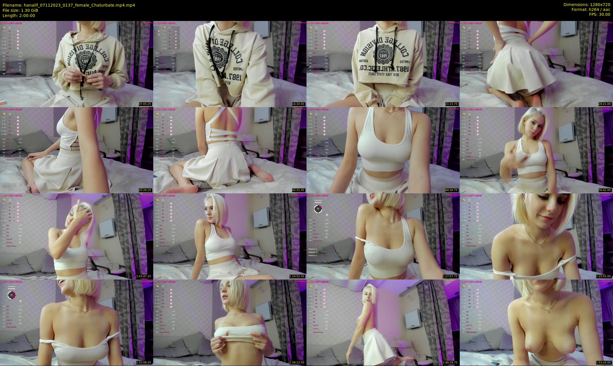 hanalif — 120 minute Chaturbate female cam show recording, 720p, Nov 7, 2023