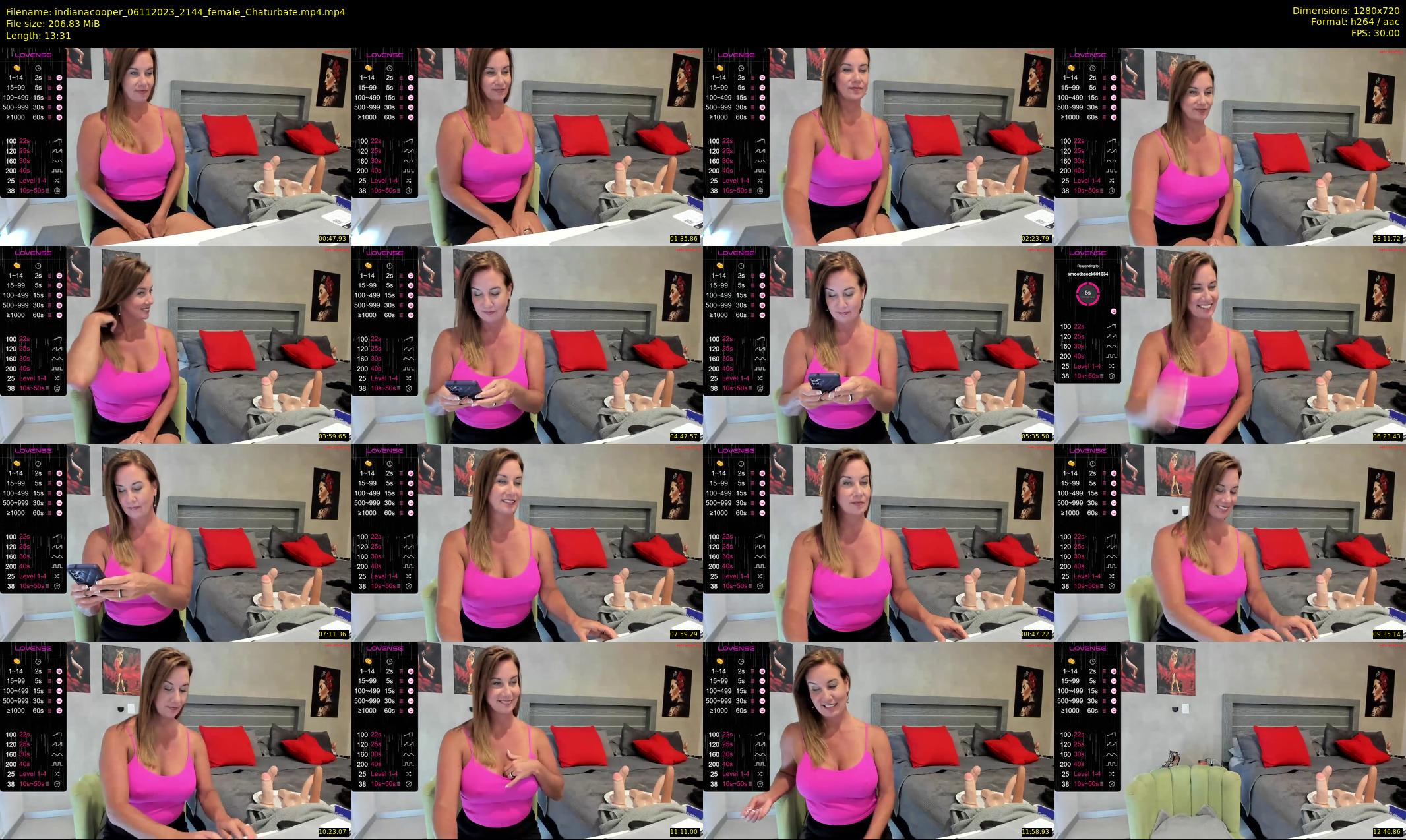 indianacooper — 14 minute Chaturbate female cam show recording, 720p, Nov 6, 2023