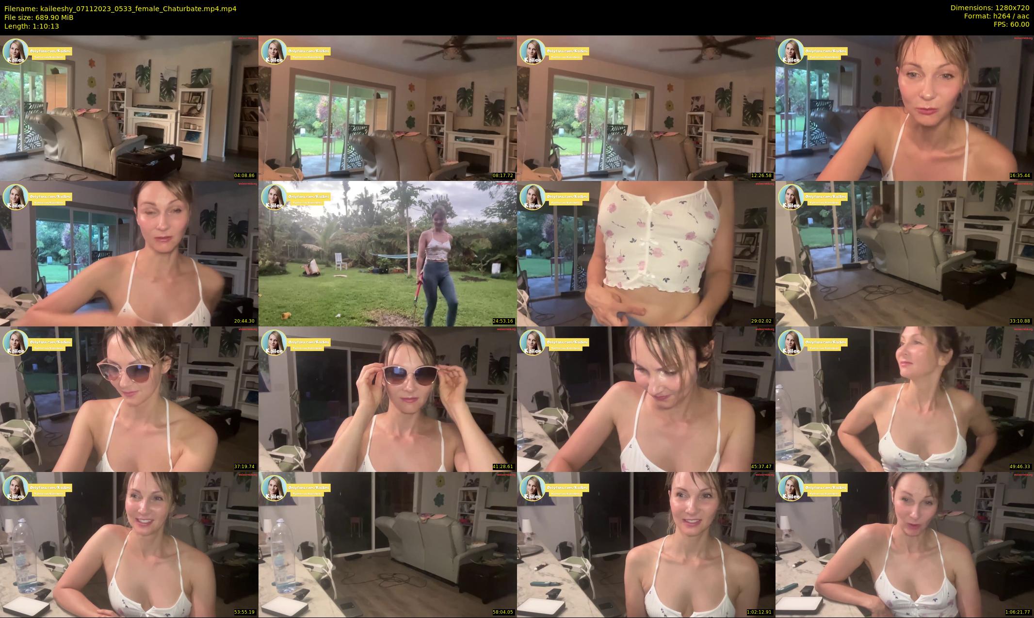 kaileeshy — 71 minute Chaturbate female cam show recording, 720p, Nov 7, 2023