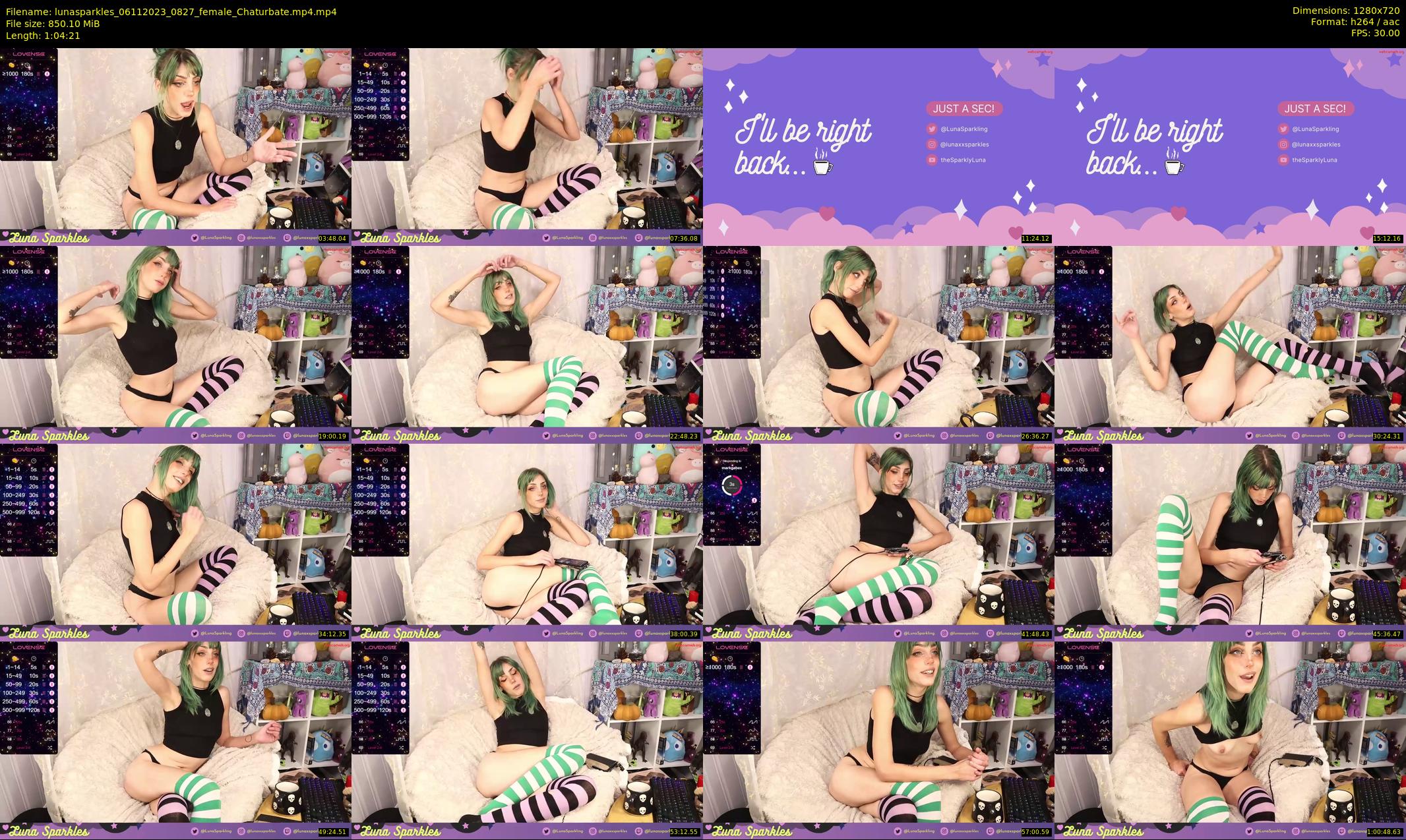 lunasparkles — 65 minute Chaturbate female cam show recording, 720p, Nov 6, 2023