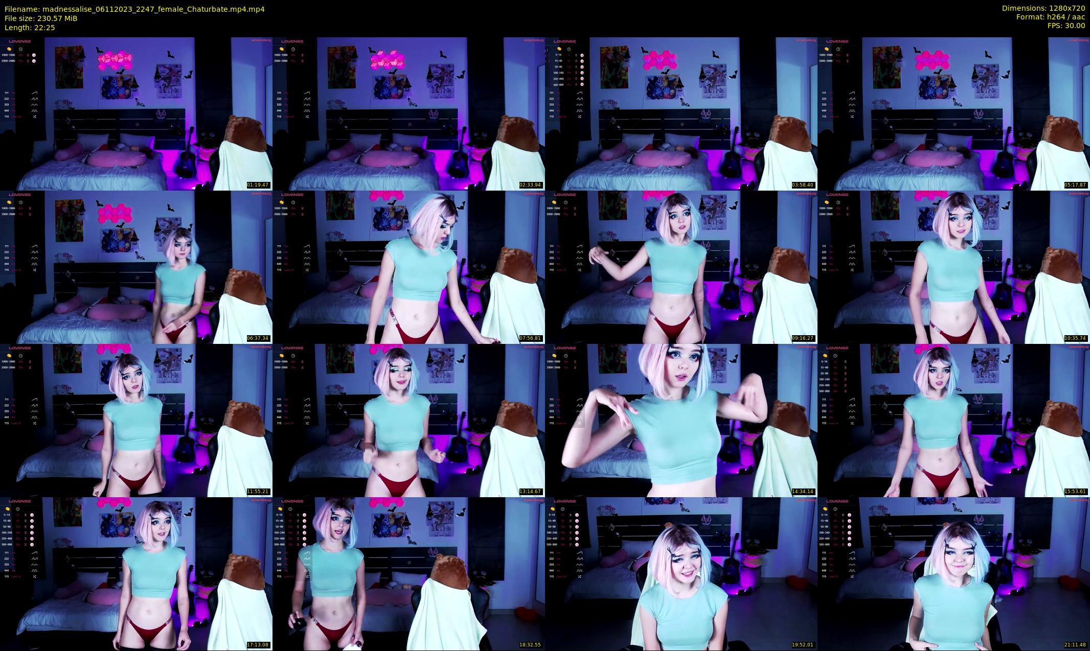 madnessalise — 23 minute Chaturbate female cam show recording, 720p, Nov 6, 2023