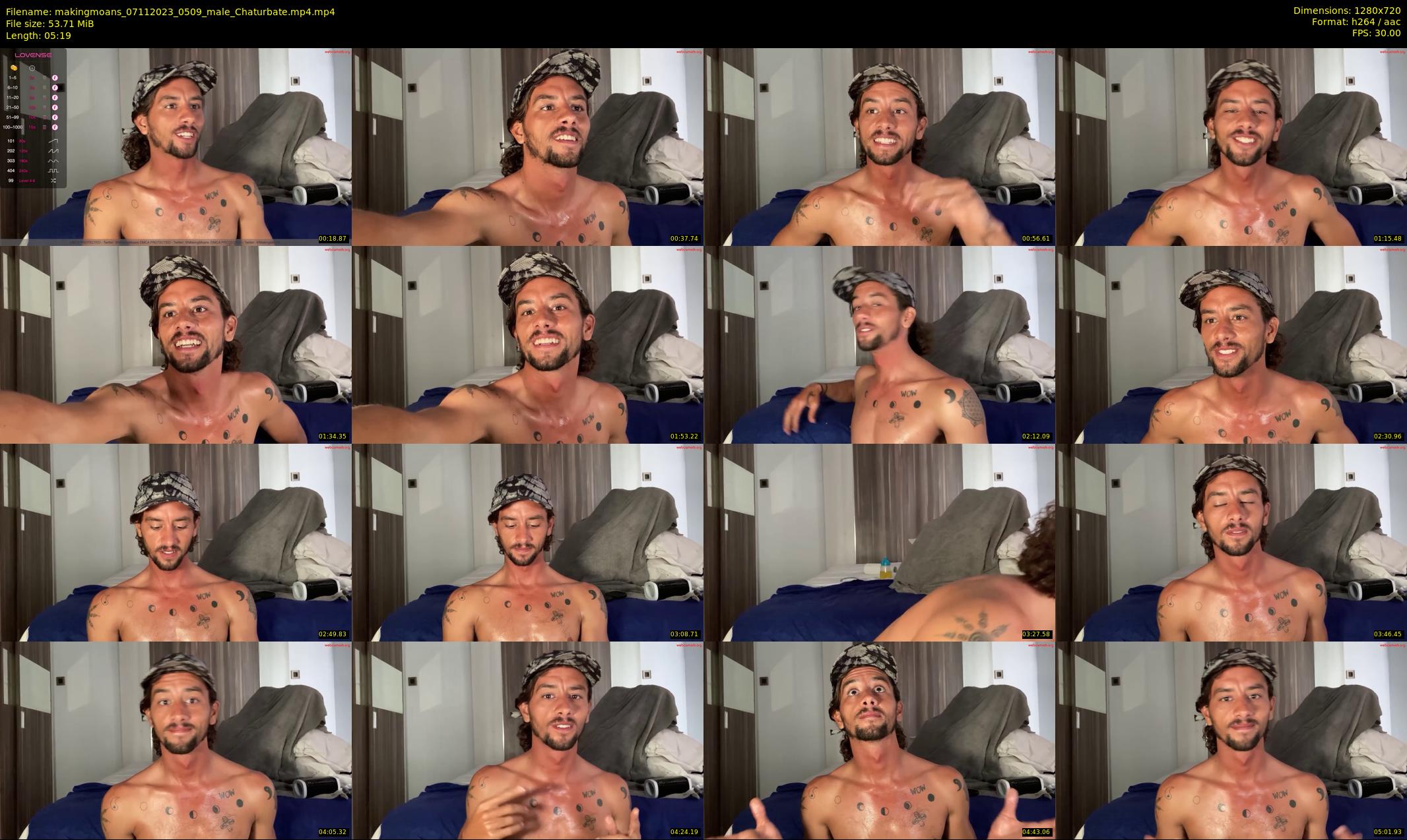 makingmoans — 6 minute Chaturbate male cam show recording, 720p, Nov 7, 2023