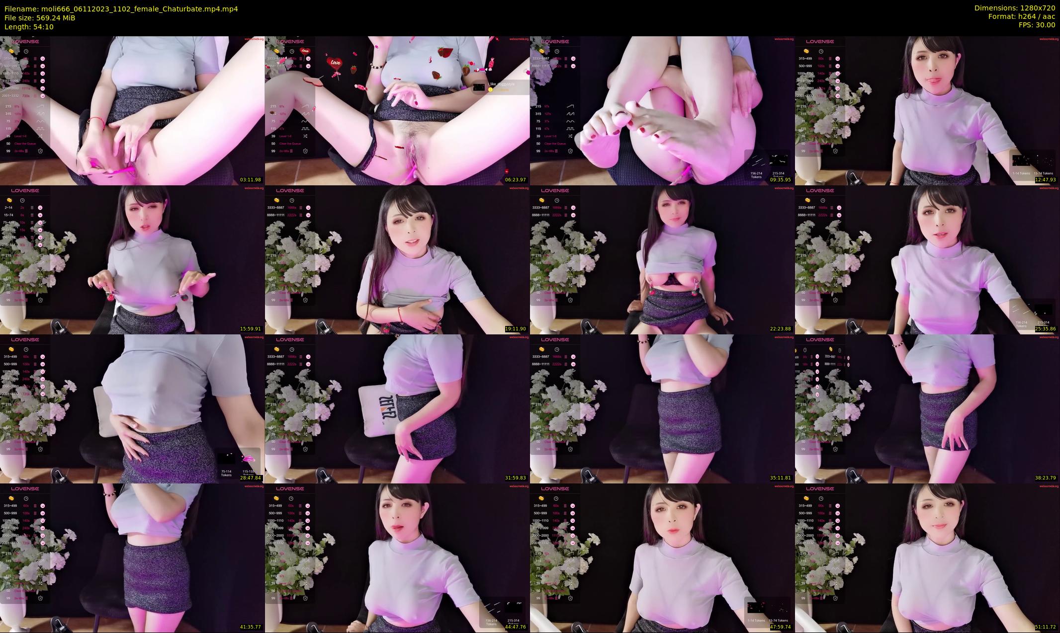 moli666 — 55 minute Chaturbate female cam show recording, 720p, Nov 6, 2023
