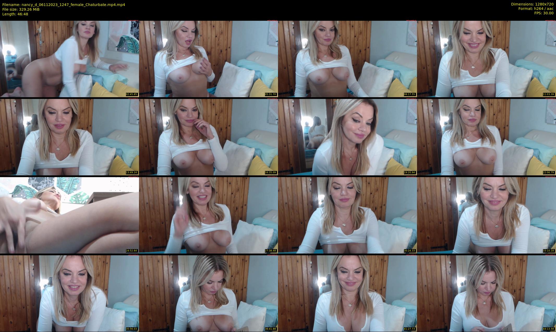 nancy_d — 47 minute Chaturbate female cam show recording, 720p, Nov 6, 2023
