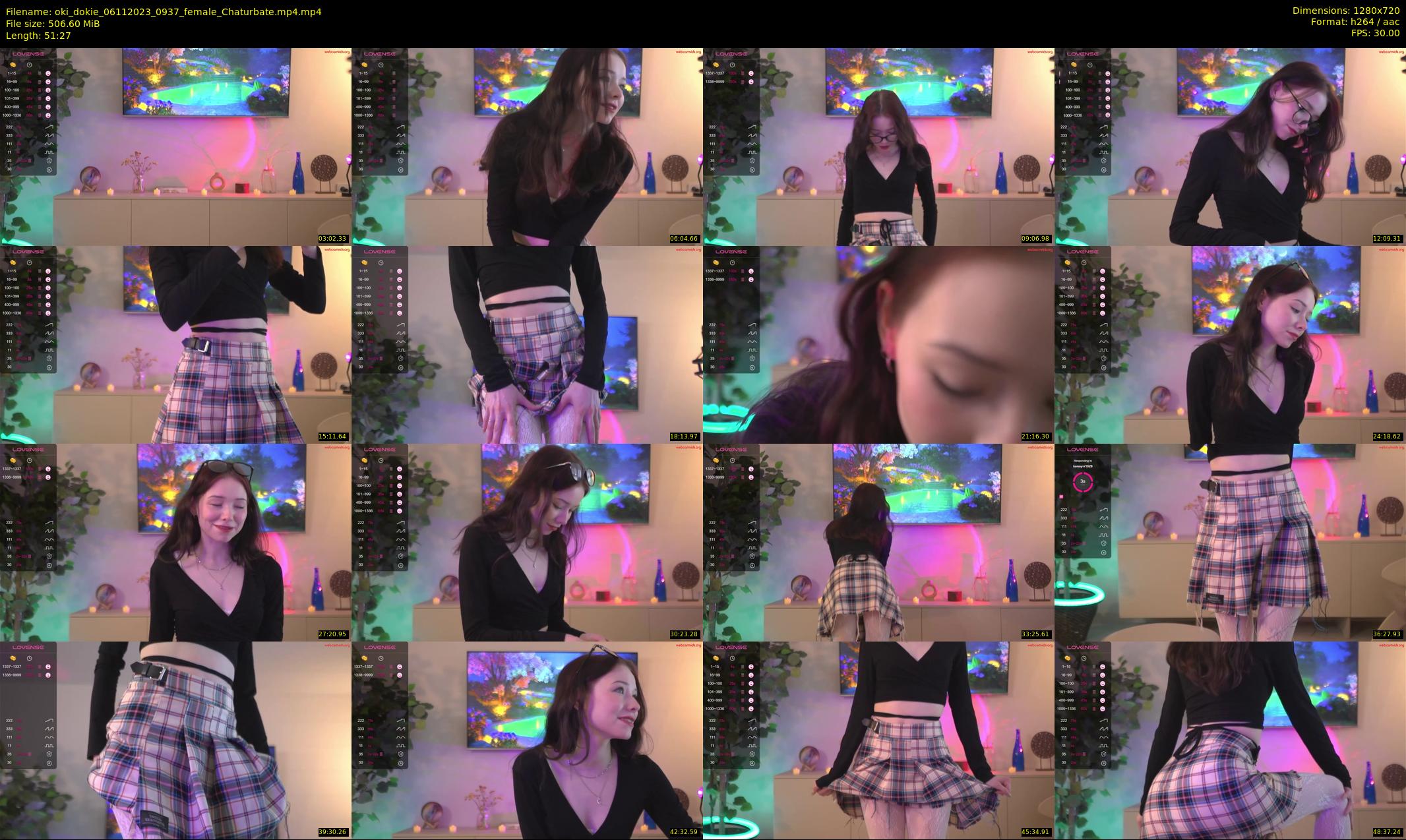 oki_dokie — 52 minute Chaturbate female cam show recording, 720p, Nov 6, 2023