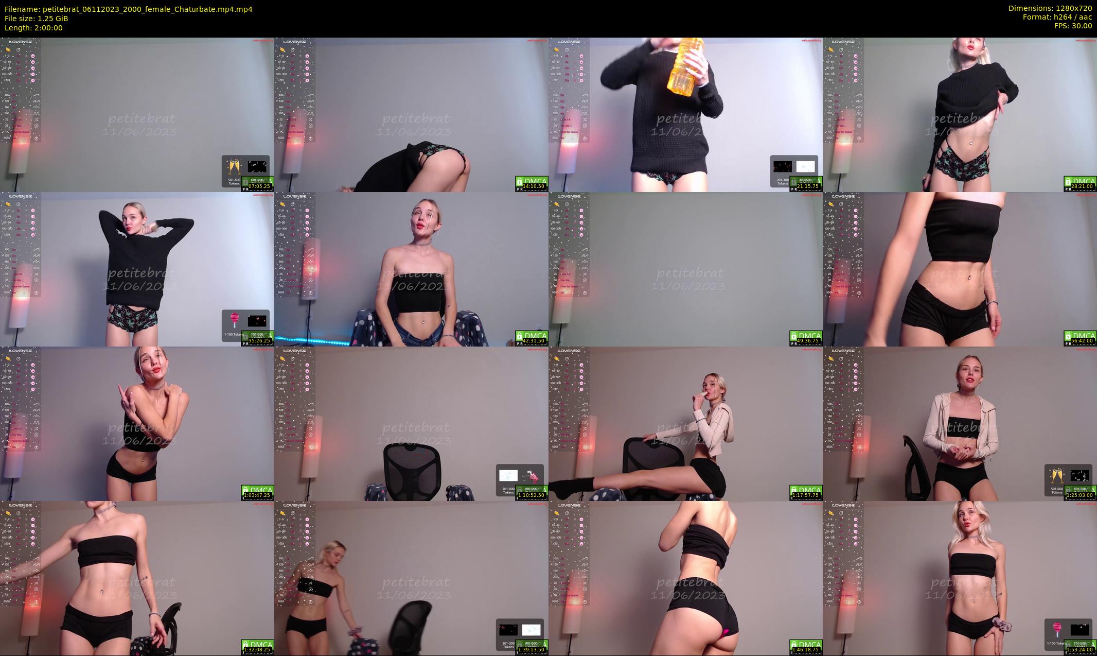 petitebrat — 120 minute Chaturbate female cam show recording, 720p, Nov 6, 2023