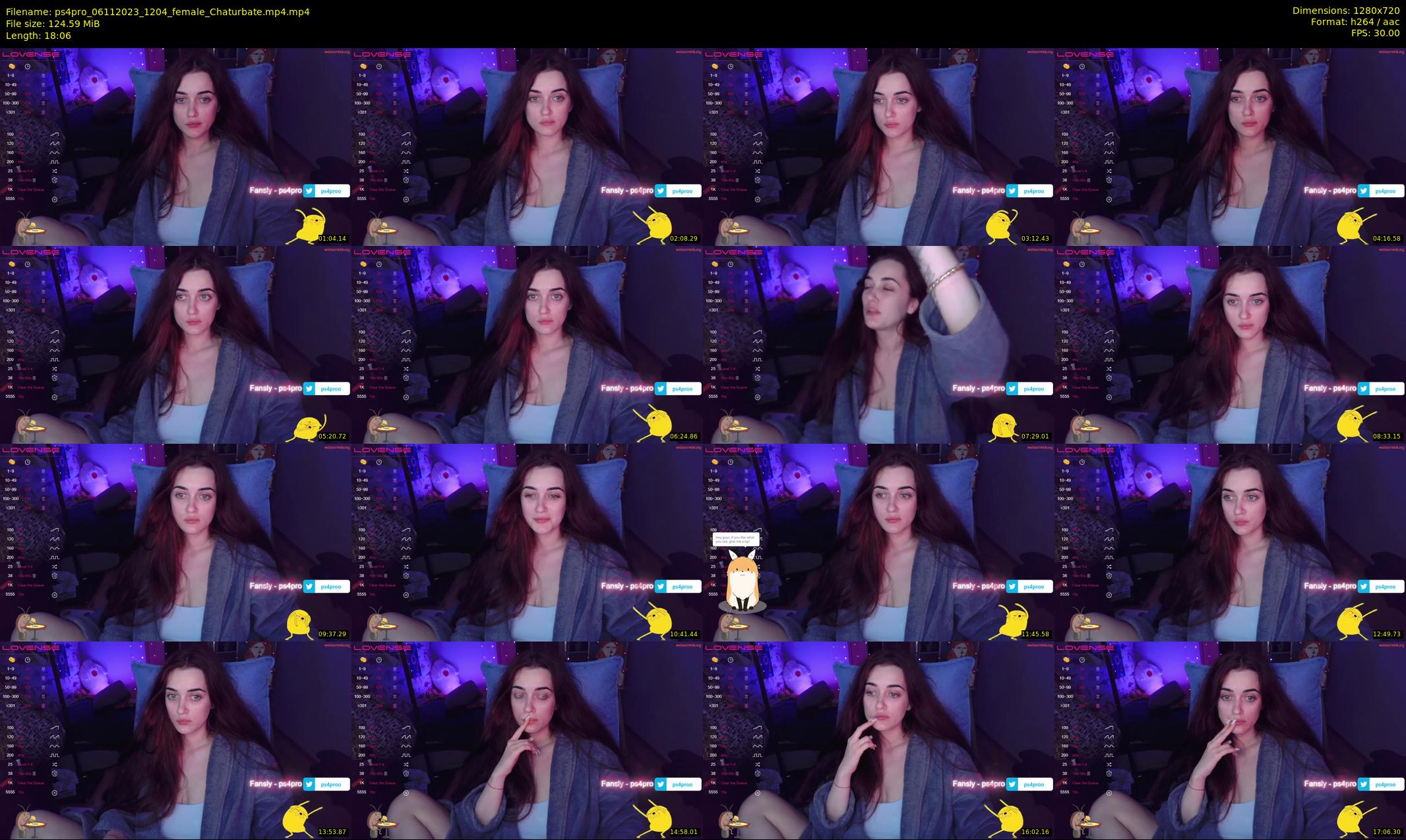 ps4pro — 19 minute Chaturbate female cam show recording, 720p, Nov 6, 2023