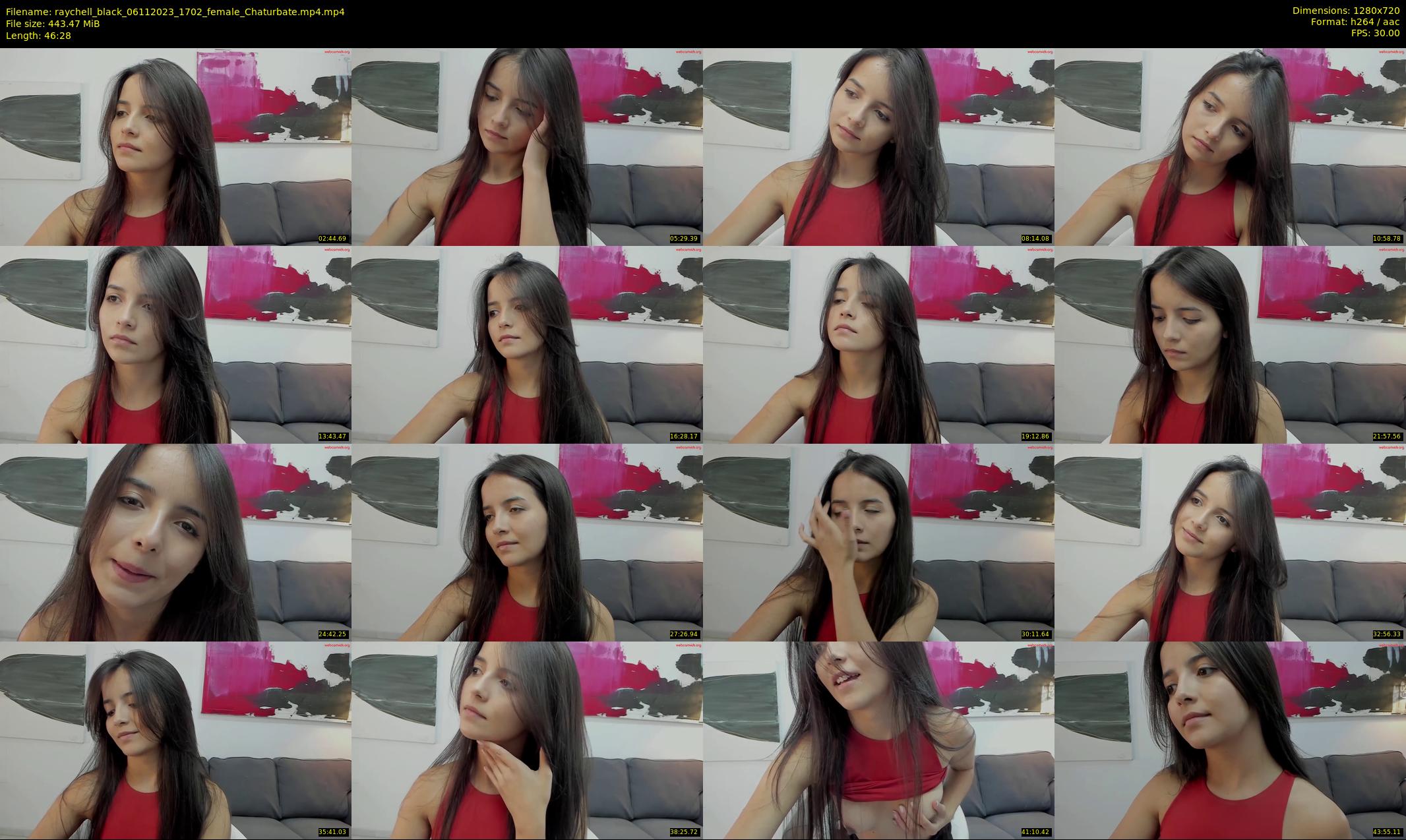 raychell_black — 47 minute Chaturbate female cam show recording, 720p, Nov 6, 2023