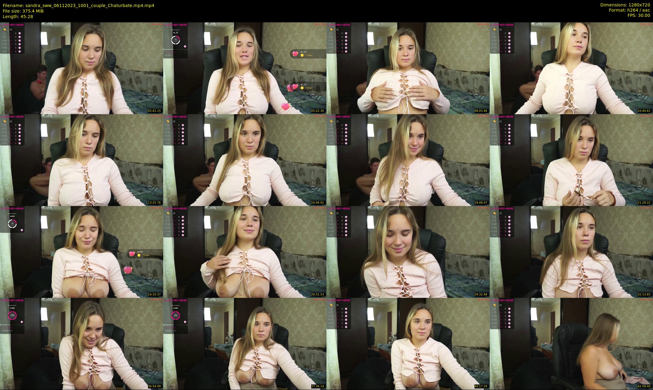 sandra_sww — 46 minute Chaturbate couple cam show recording, 720p, Nov 6, 2023