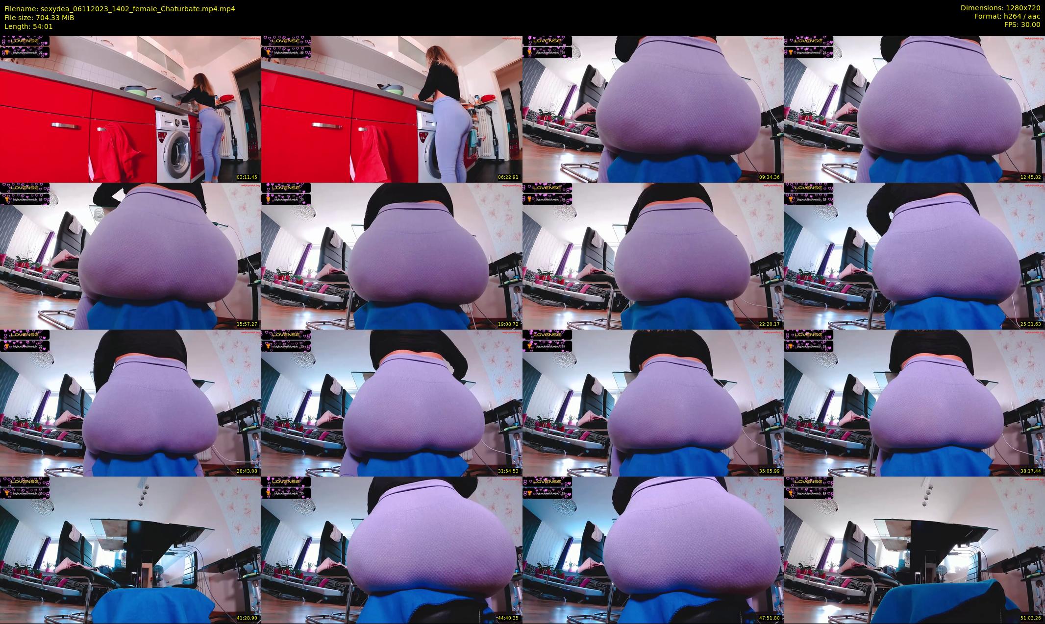 sexydea — 55 minute Chaturbate female cam show recording, 720p, Nov 6, 2023