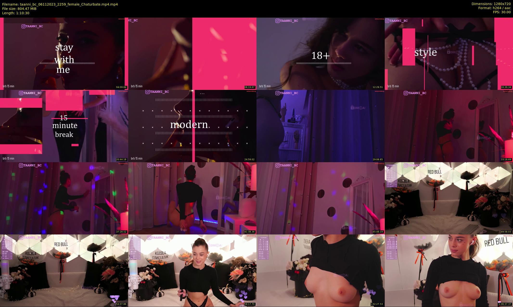 taanni_bc — 71 minute Chaturbate female cam show recording, 720p, Nov 6, 2023