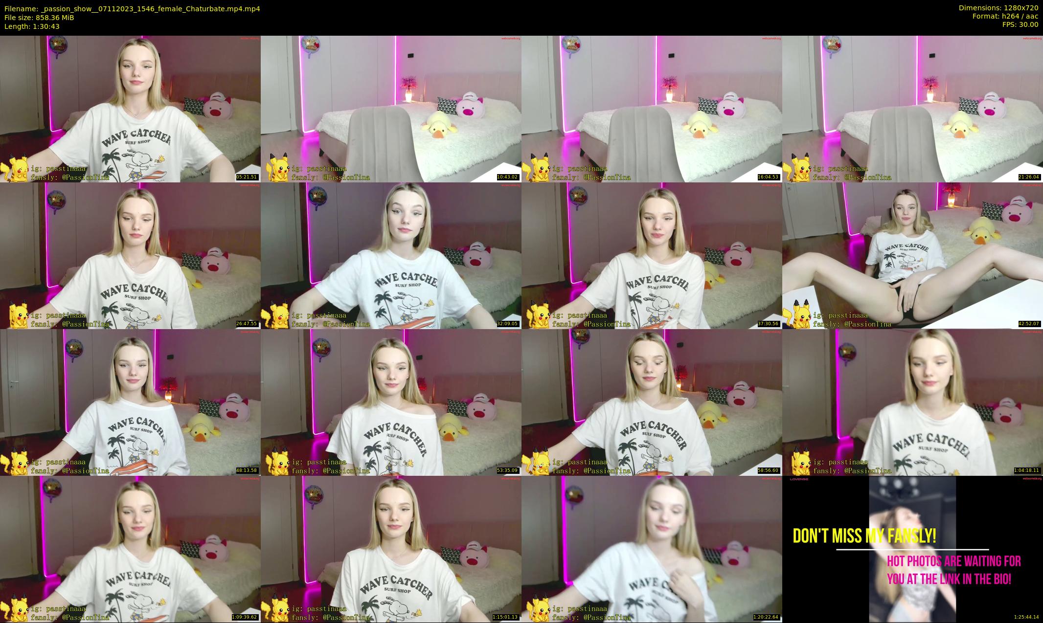 _passion_show_ — 91 minute Chaturbate couple cam show recording, 720p, Nov 7, 2023