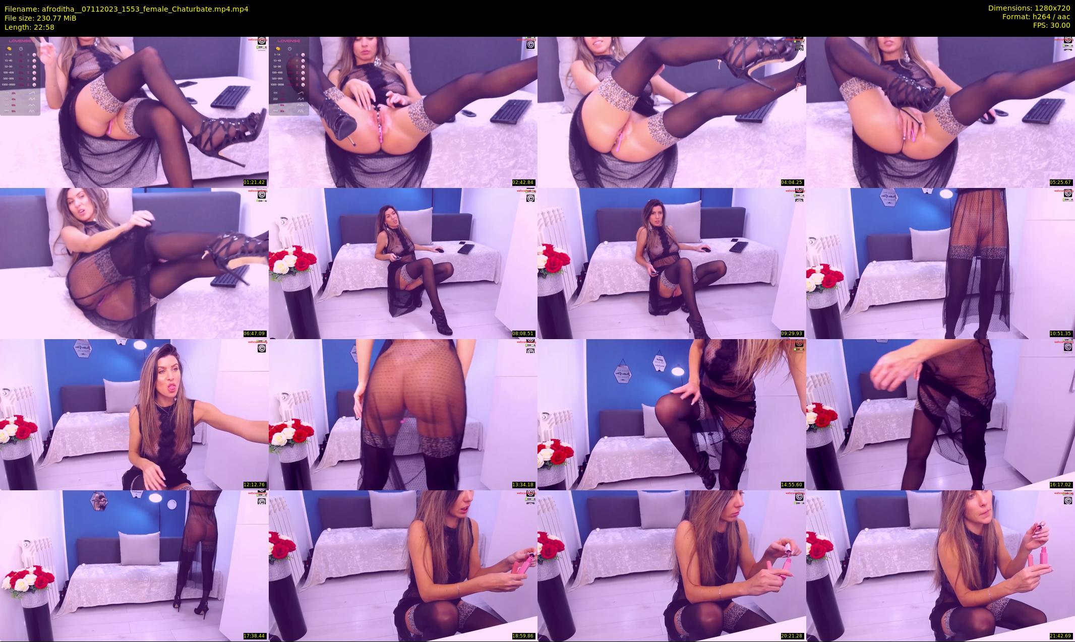 afroditha_ — 23 minute Chaturbate female cam show recording, 720p, Nov 7, 2023