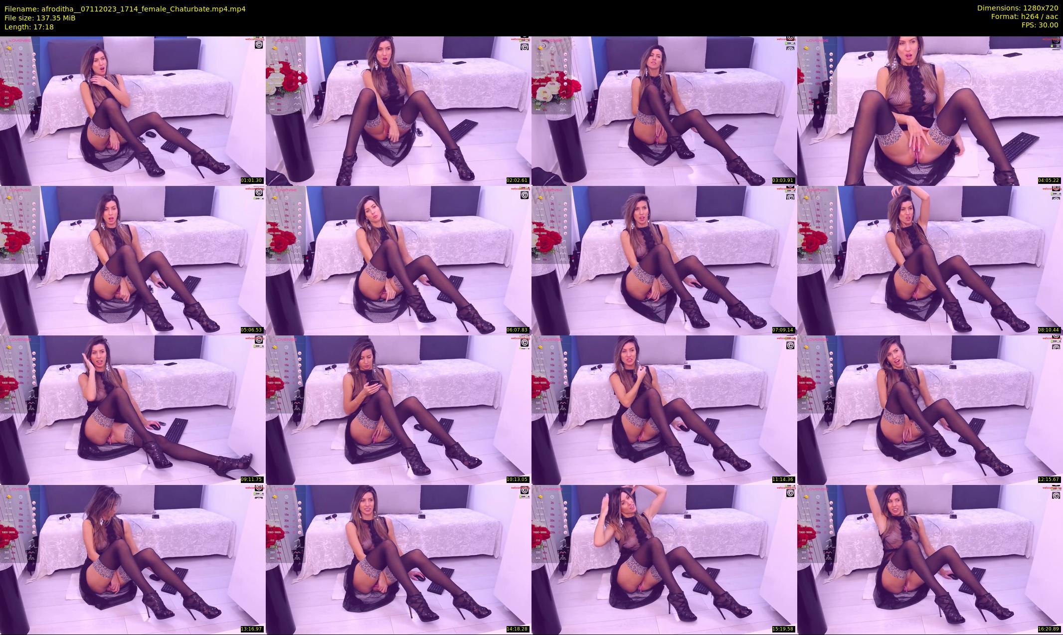 afroditha_ — 18 minute Chaturbate female cam show recording, 720p, Nov 7, 2023