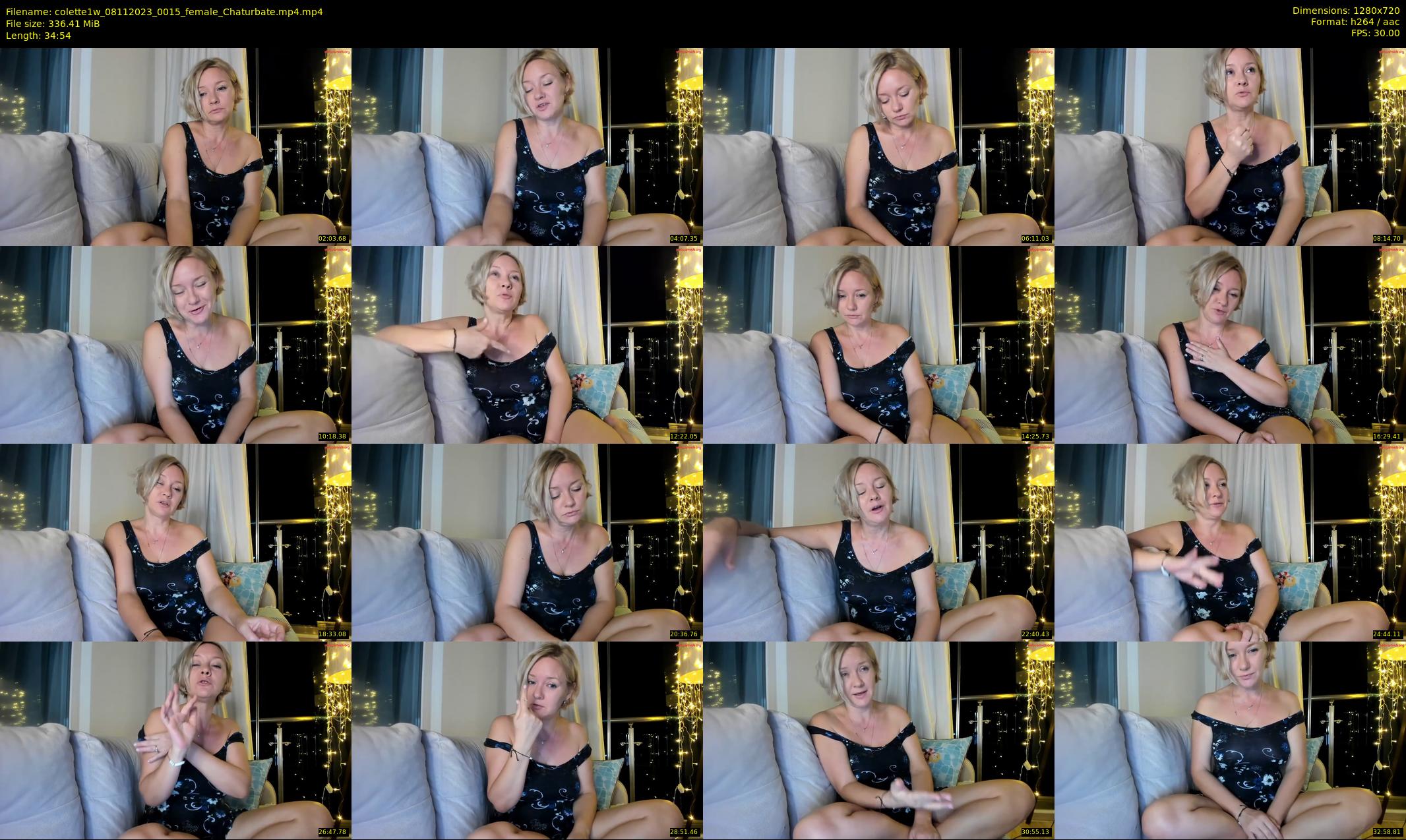 colette1w — 35 minute Chaturbate female cam show recording, 720p, Nov 8, 2023