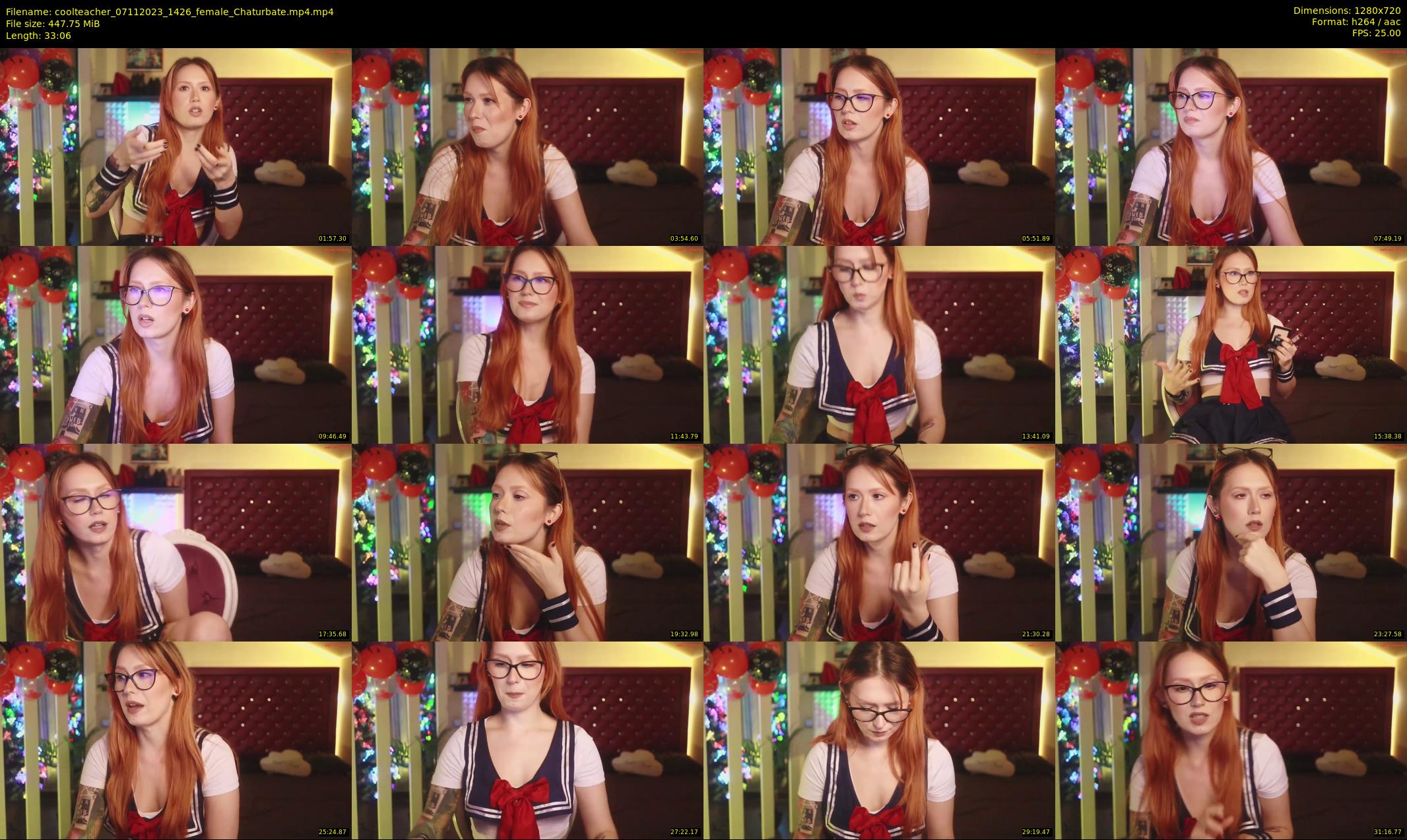 coolteacher — 34 minute Chaturbate female cam show recording, 720p, Nov 7, 2023