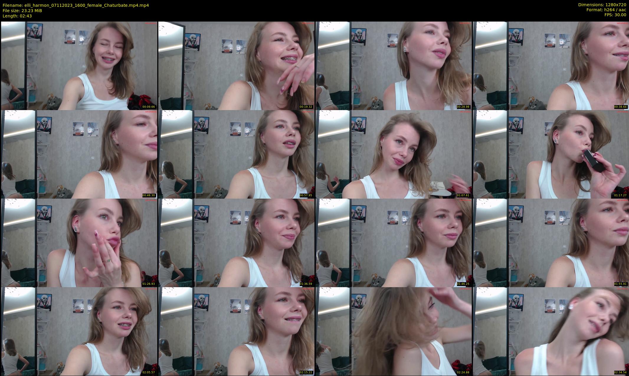 elli_harmon — 3 minute Chaturbate female cam show recording, 720p, Nov 7, 2023