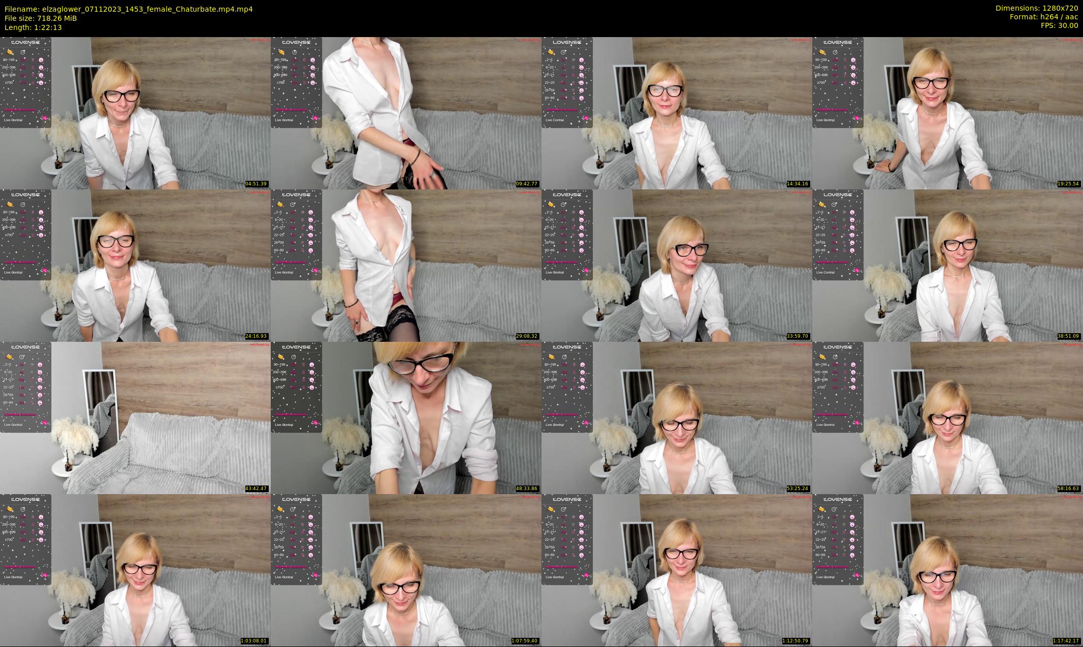 elzaglower — 83 minute Chaturbate female cam show recording, 720p, Nov 7, 2023