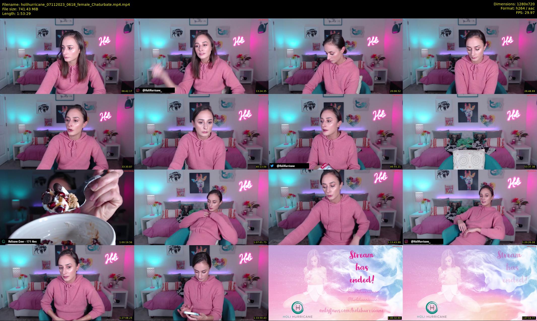 holihurricane — 114 minute Chaturbate female cam show recording, 720p, Nov 7, 2023