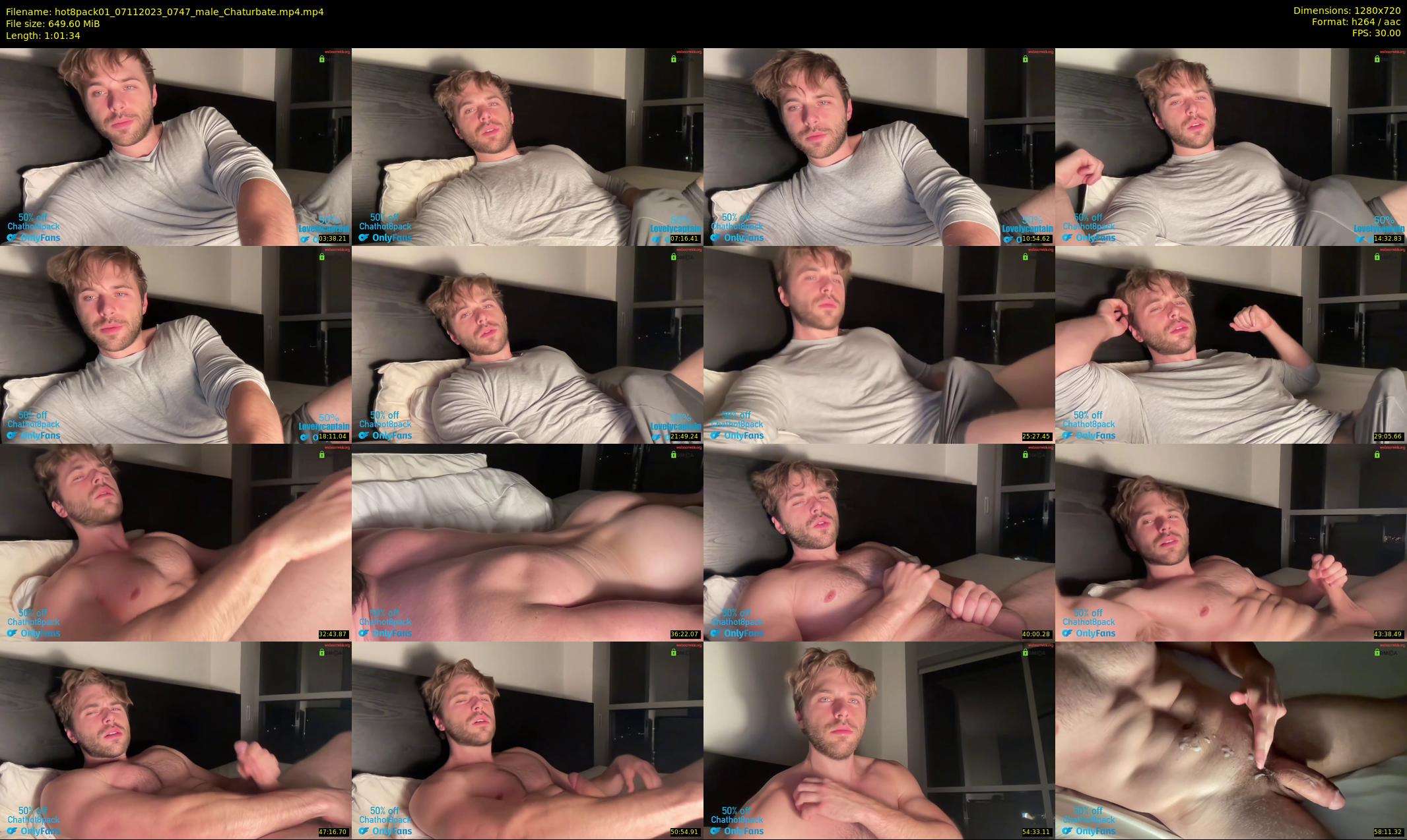 hot8pack01 — 62 minute Chaturbate male cam show recording, 720p, Nov 7, 2023