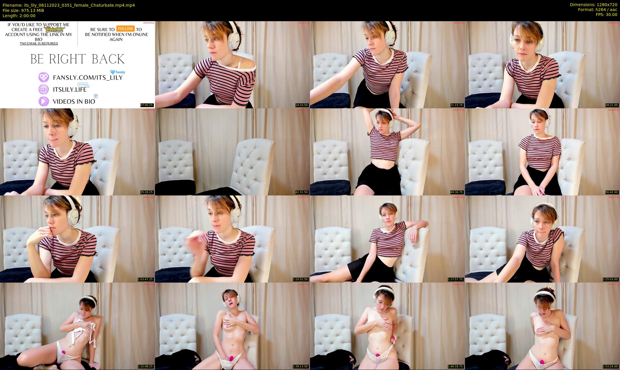 its_lily — 120 minute Chaturbate female cam show recording, 720p, Nov 8, 2023