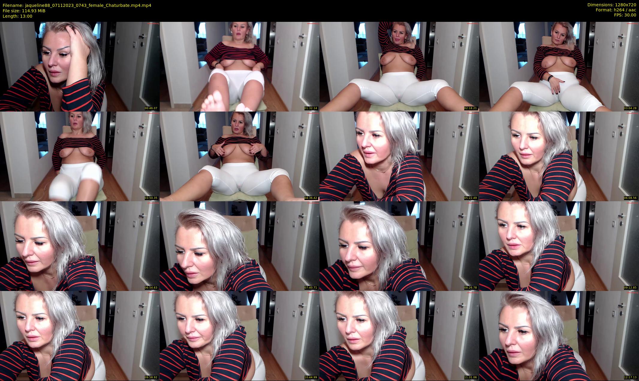jaqueline88 — 13 minute Chaturbate female cam show recording, 720p, Nov 7, 2023