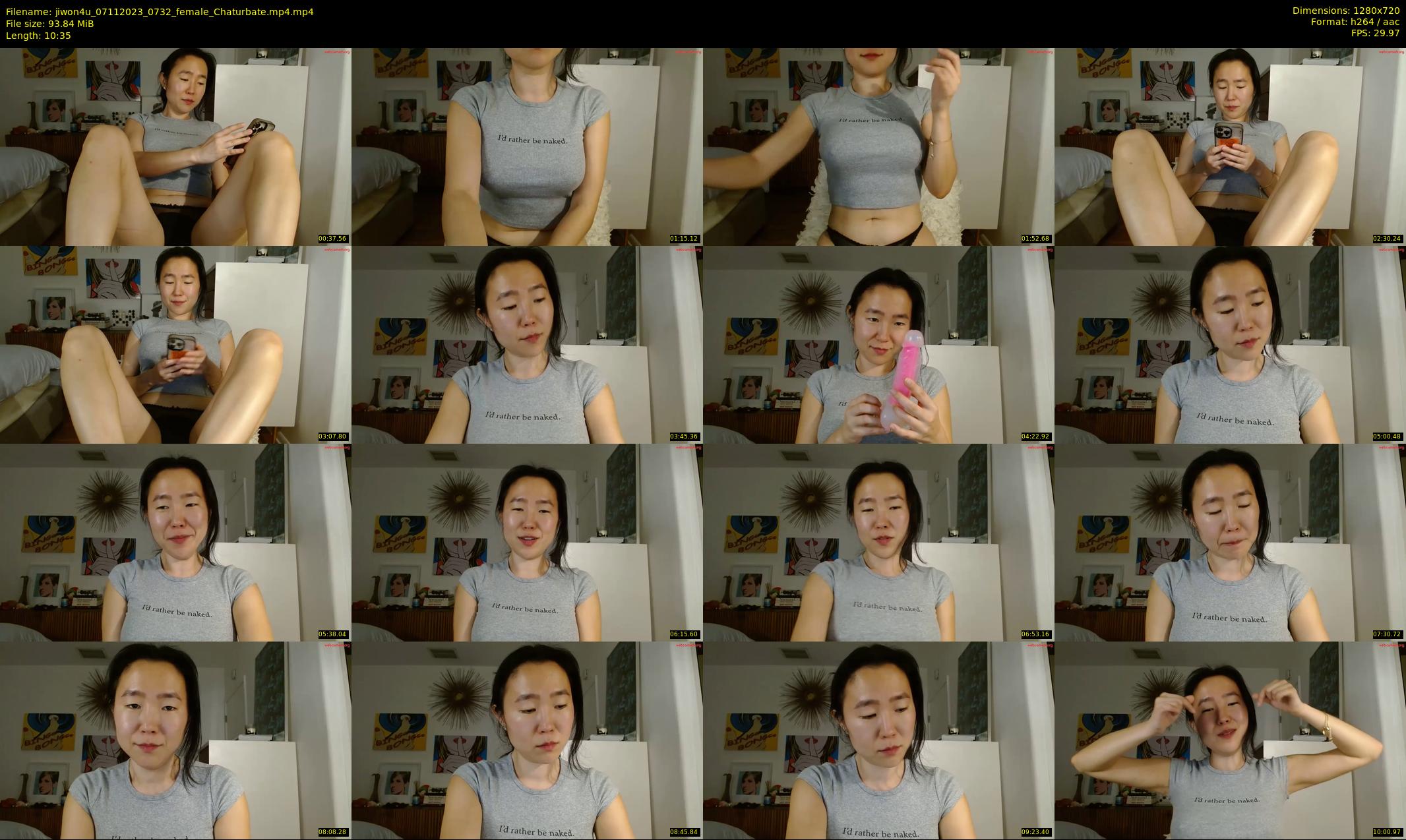 jiwon4u — 11 minute Chaturbate female cam show recording, 720p, Nov 7, 2023